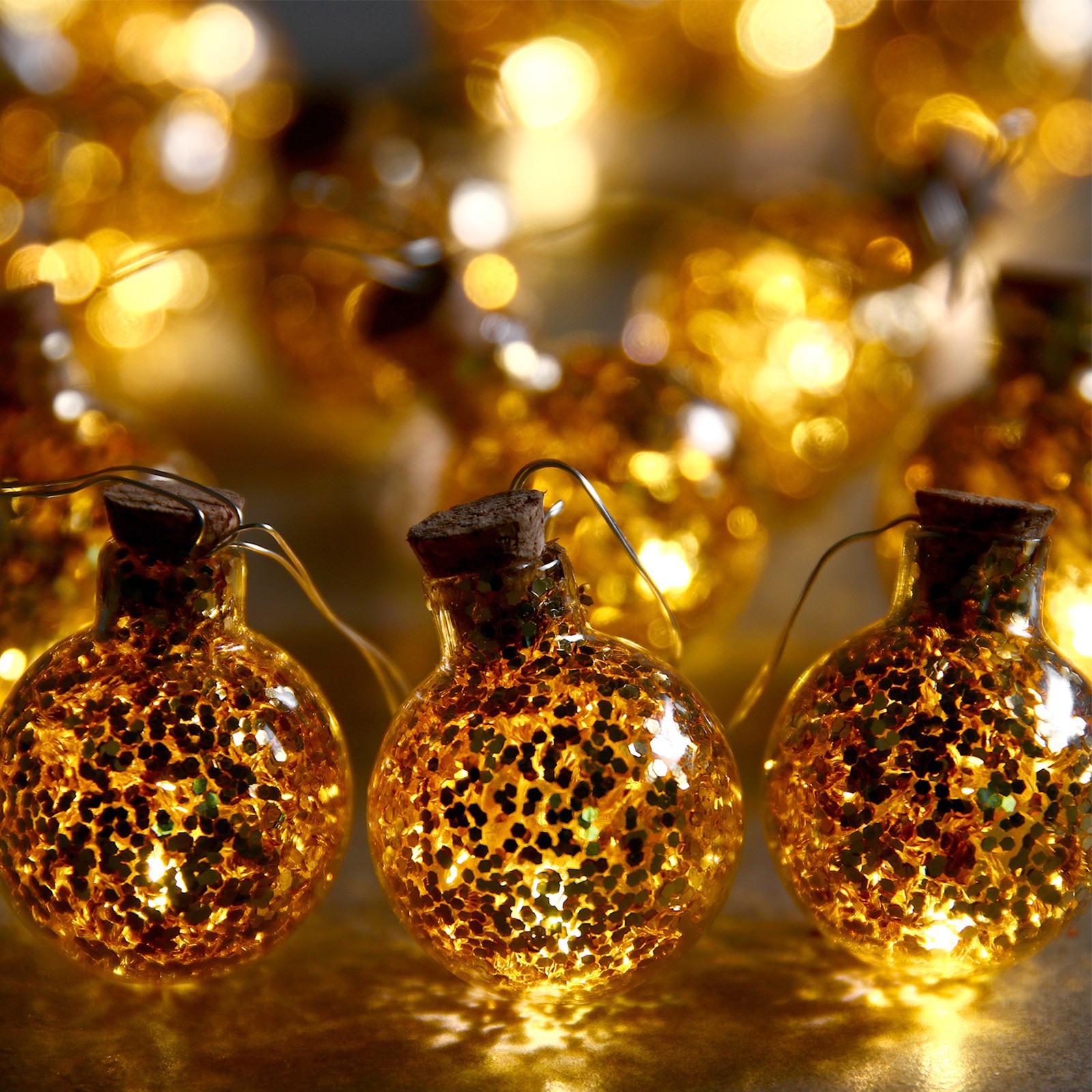 Изображение товара Электрогирлянда комнатная Luazon lighting 7690106 1.6 м 15 LED теплый белый IP20