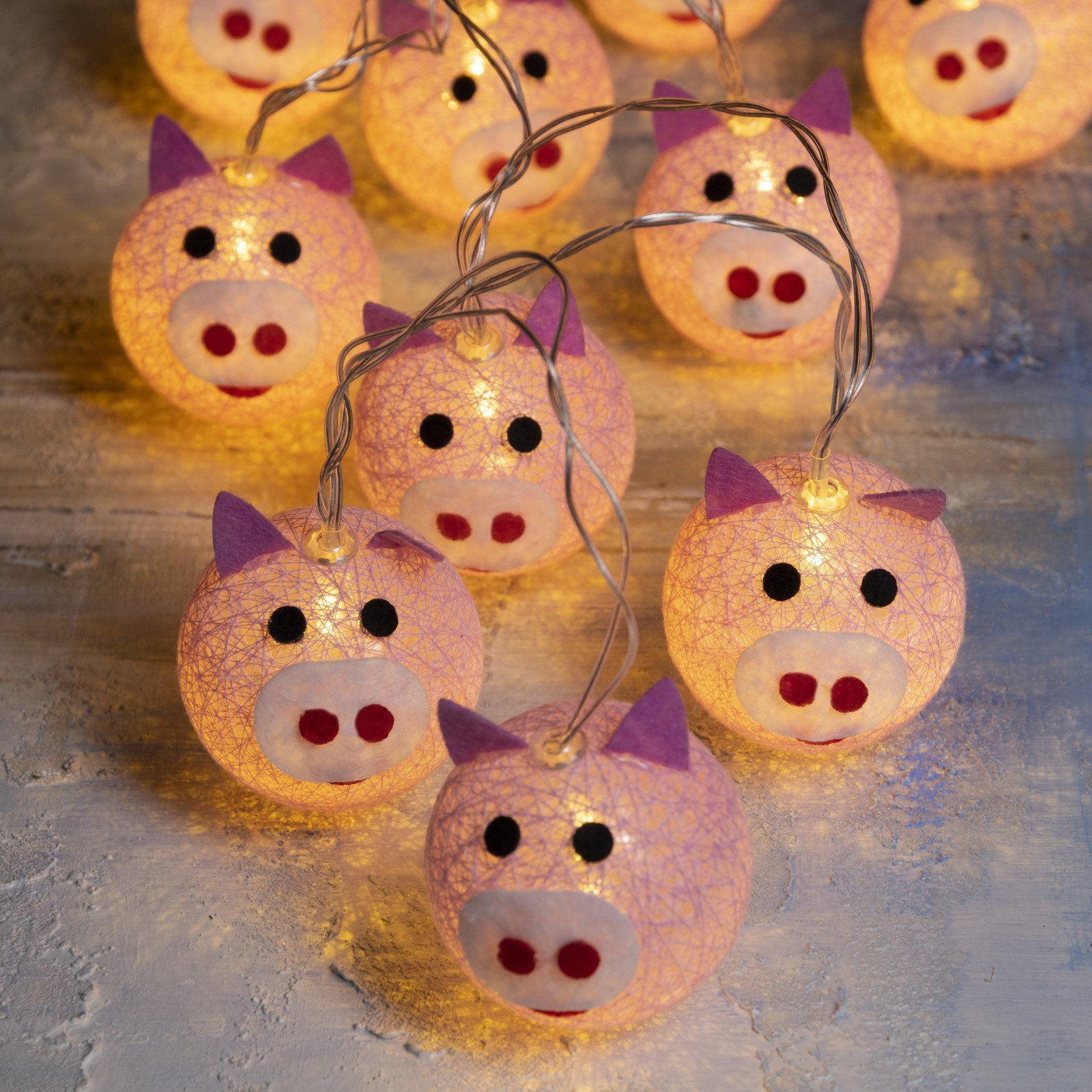 Изображение товара Электрогирлянда комнатная Luazon lighting 7989820 нить 2 м 10 ламп бесцветный 1 режим работы