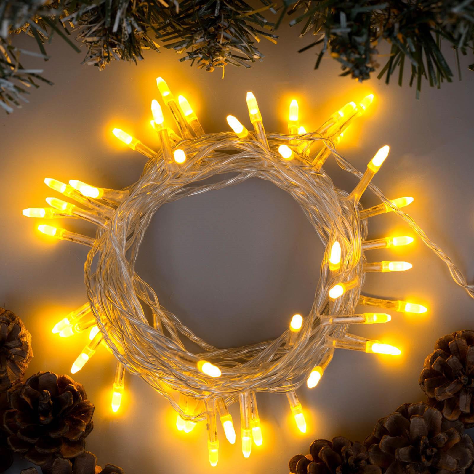 Изображение товара Электрогирлянда комнатная Luazon lighting 1080515 нить 5 м 50 ламп бесцветный 8 режимов работы