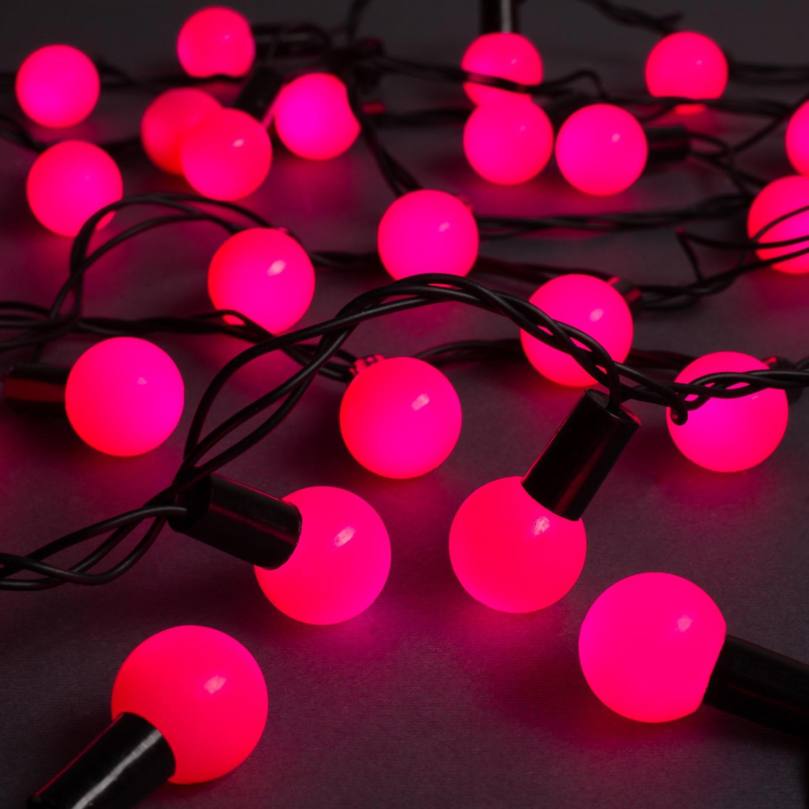 Изображение товара Электрогирлянда универсальная Luazon lighting 10 м 100 LED розовая 8 режимов