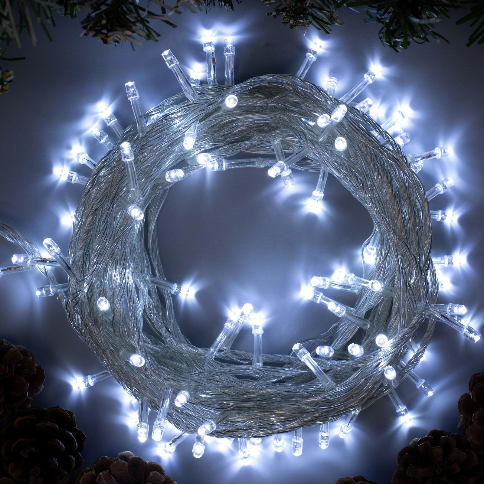 Изображение товара Электрогирлянда комнатная Luazon lighting 3556780 нить 10 м 100 ламп бесцветный 8 режимов работы