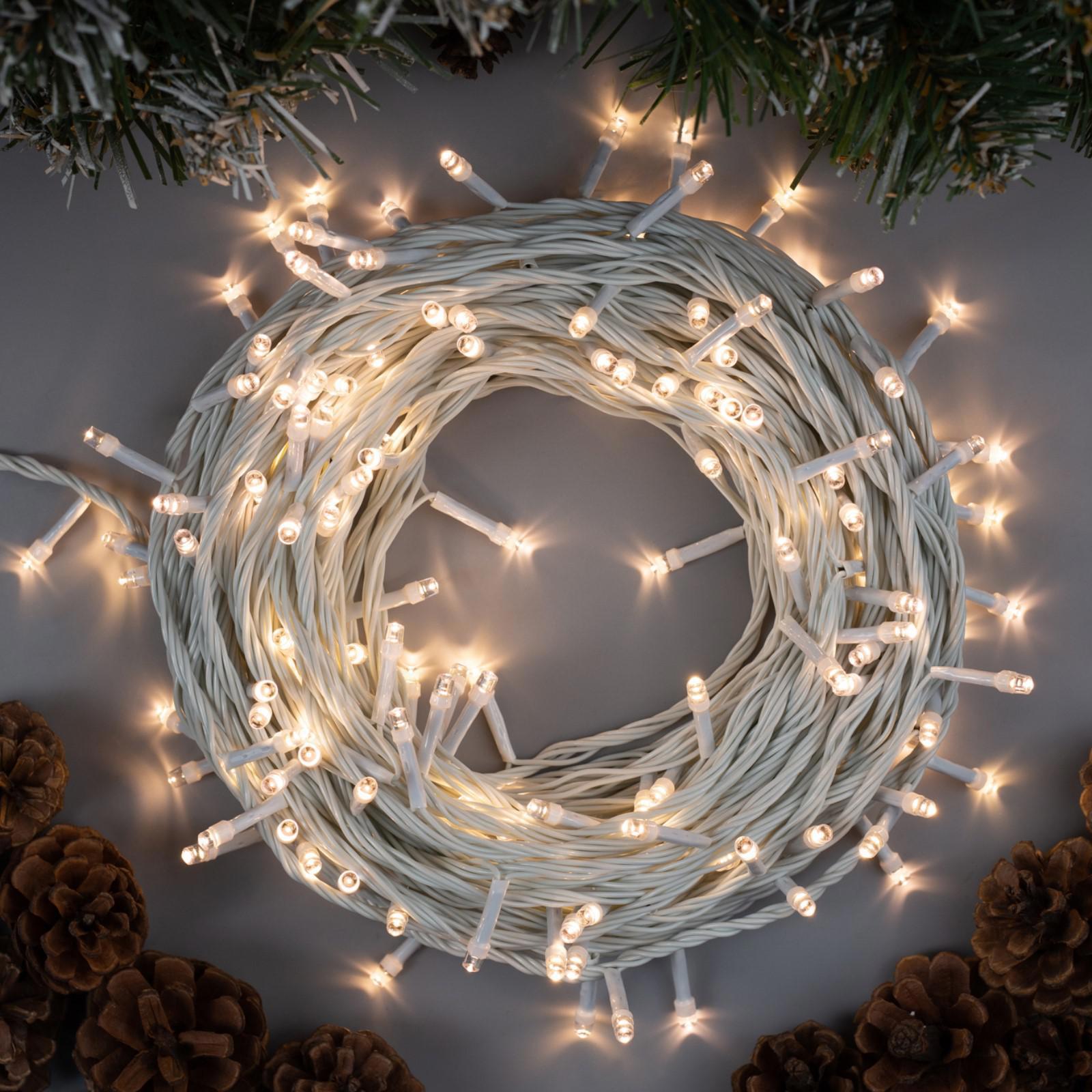 Изображение товара Электрогирлянда комнатная Luazon lighting 3556821 нить 20 м 200 ламп бесцветный 8 режимов работы