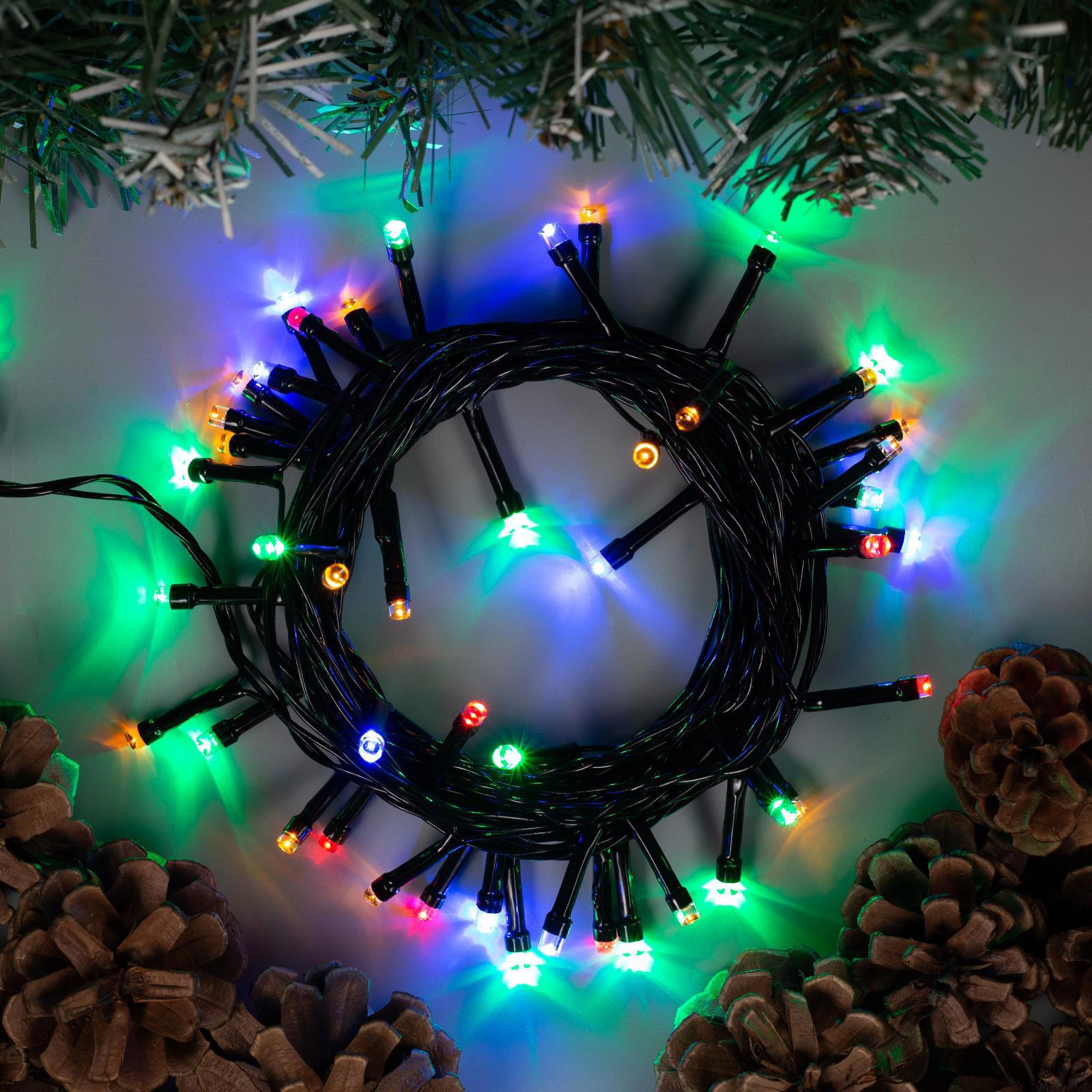 Изображение товара Электрогирлянда комнатная Luazon lighting 3556763 нить 5 м 50 ламп бесцветный 8 режимов работы