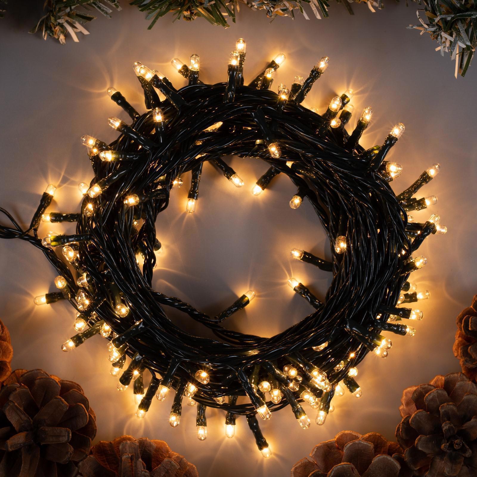 Изображение товара Электрогирлянда комнатная Luazon lighting 187157 нить 7 м 180 ламп бесцветный 8 режимов работы