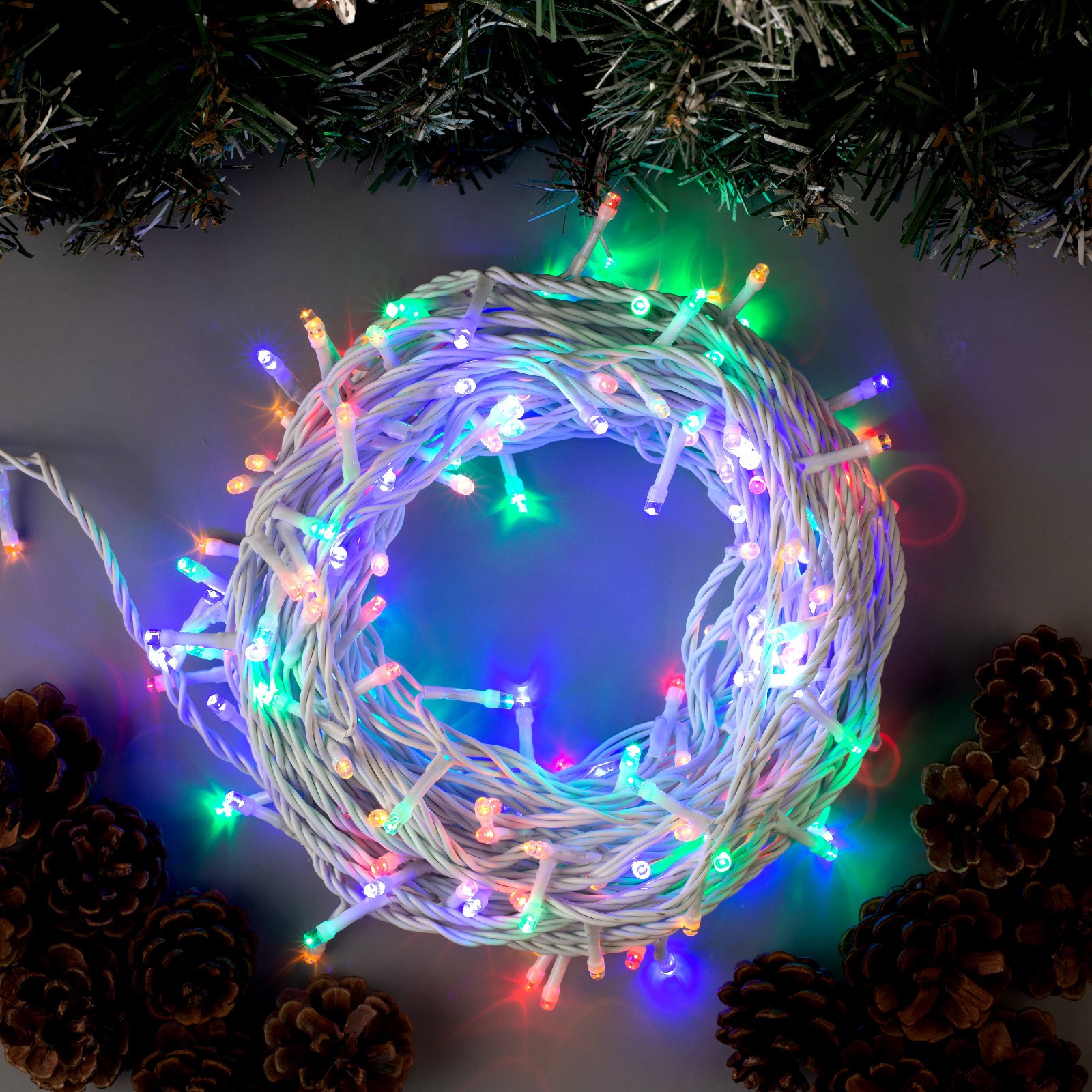 Изображение товара Электрогирлянда Универсальная Luazon lighting 20 м 200 ламп IP44 8 режимов