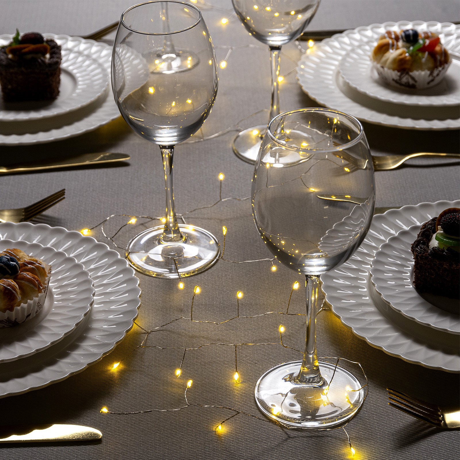 Изображение товара Электрогирлянда комнатная Luazon lighting 5198397 роса 2 м 50 ламп бесцветный 1 режим работы