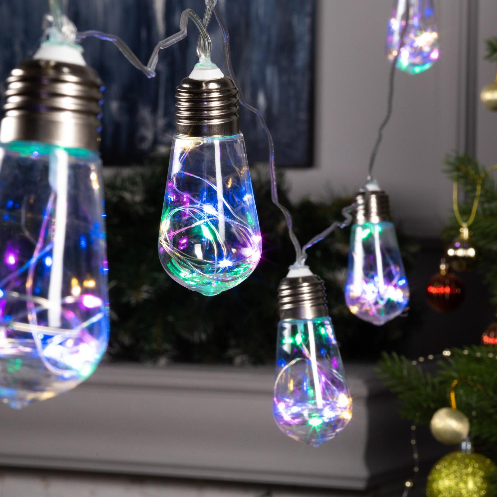 Изображение товара Электрогирлянда комнатная Luazon lighting 3 м 80 LED бесцветная IP20