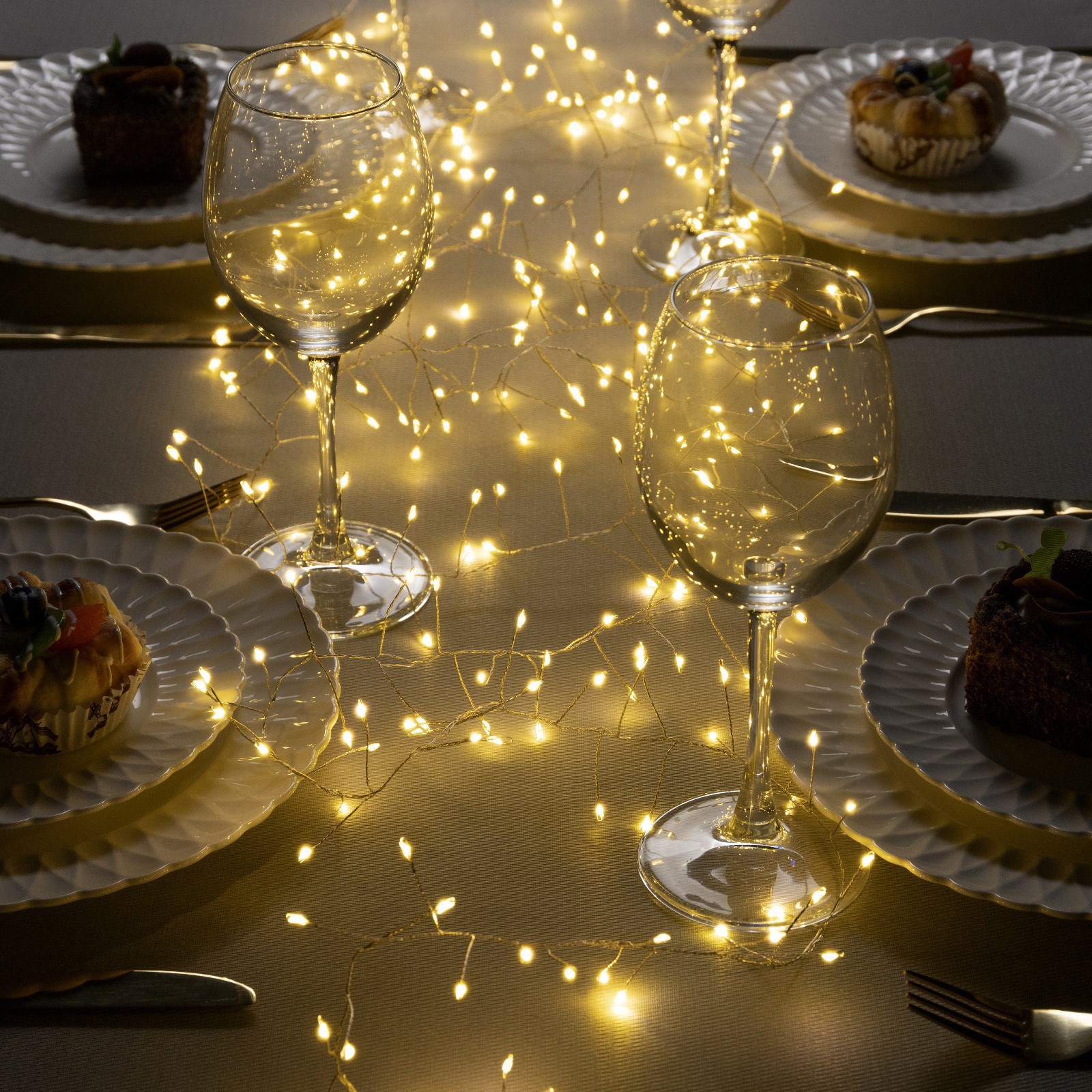 Изображение товара Электрогирлянда комнатная Luazon Lighting 6 м 480 LED теплое белое светодиоды