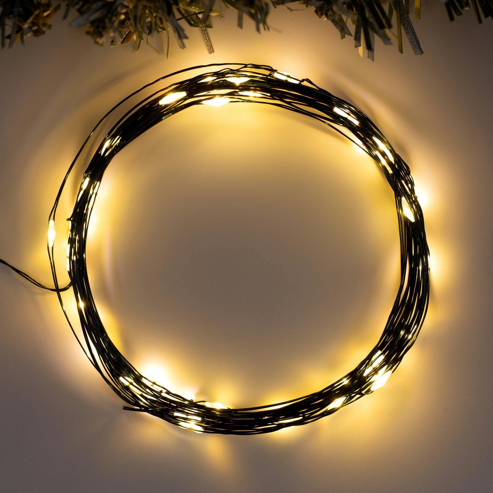 Изображение товара Электрогирлянда комнатная Luazon lighting 5198327 роса 5 м 50 ламп бесцветный 2 режимов работы