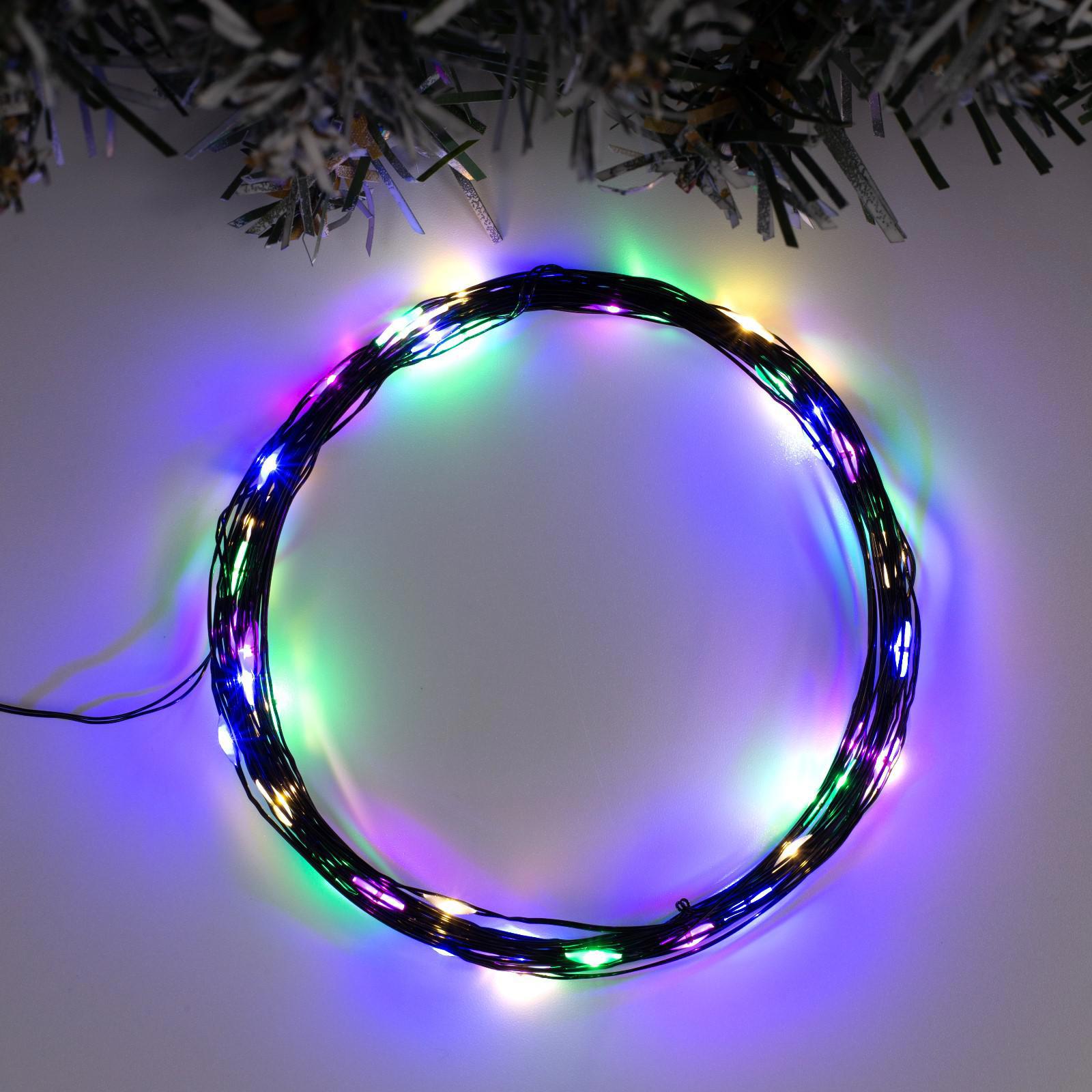 Изображение товара Электрогирлянда комнатная Luazon lighting 5198346 роса 5 м 50 ламп бесцветный 1 режим работы