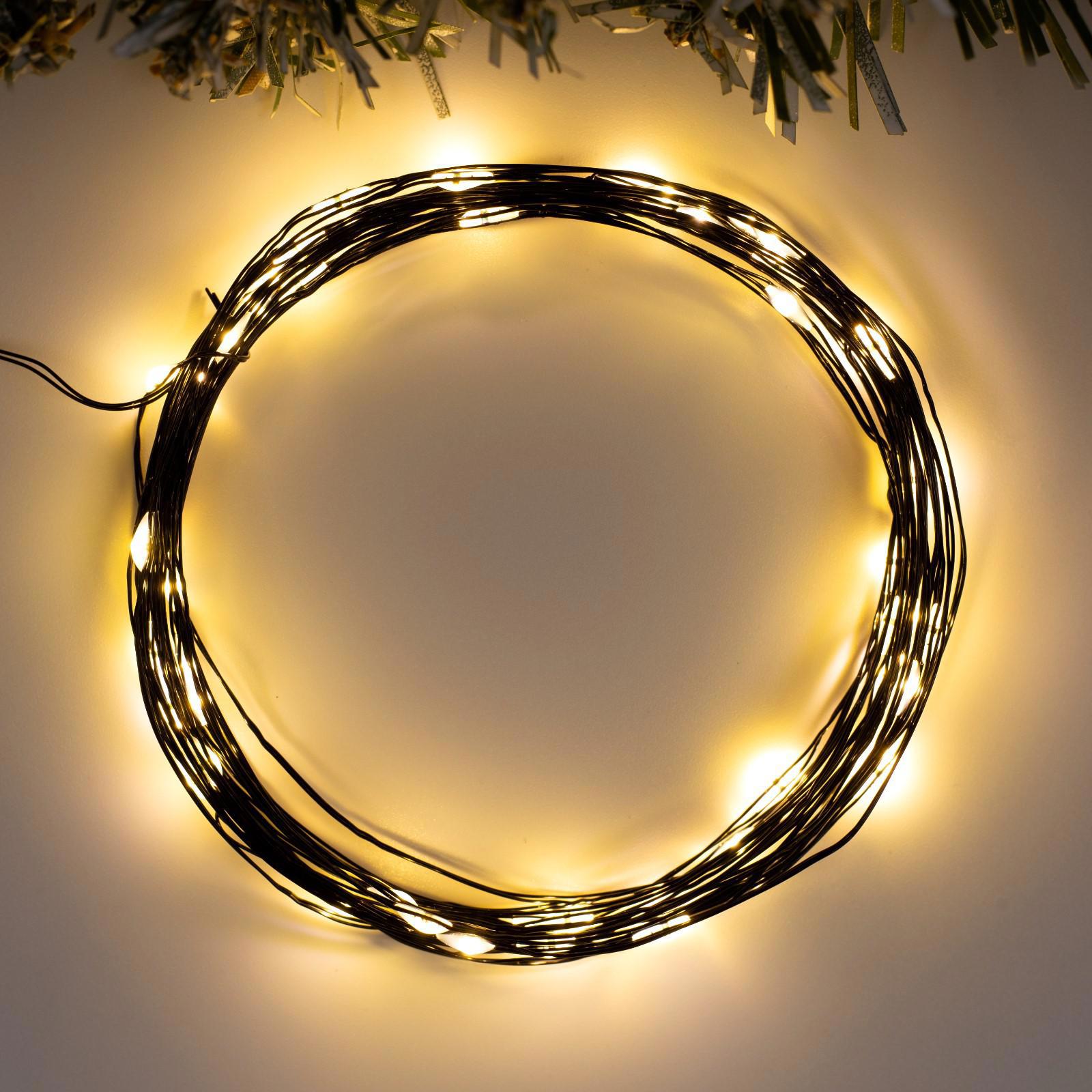 Изображение товара Электрогирлянда комнатная Luazon lighting 5198324 роса 5 м 50 ламп бесцветный 2 режимов работы