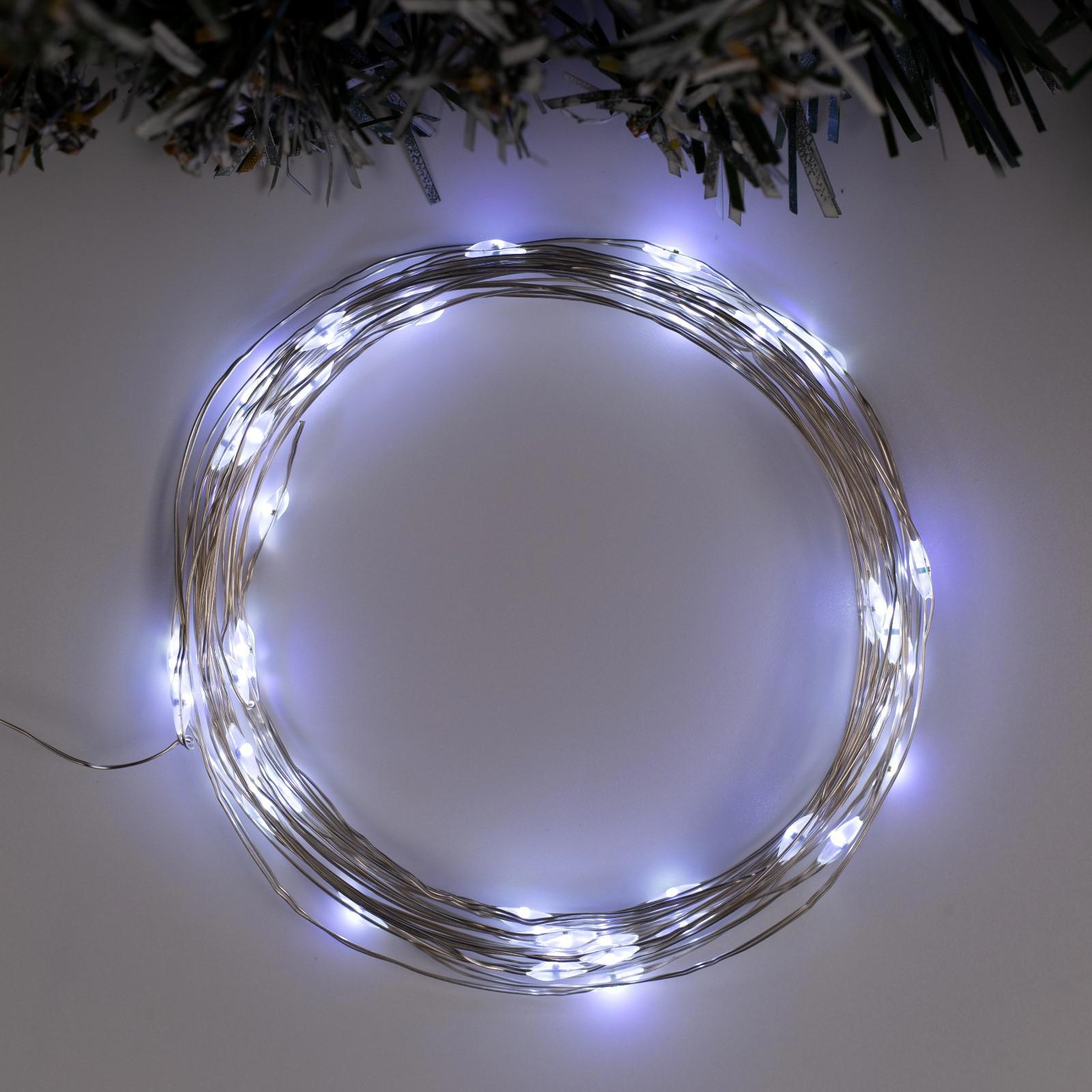 Изображение товара Электрогирлянда универсальная Luazon lighting 5198333 роса 5 м 50 ламп бесцветный 8 режимов работы