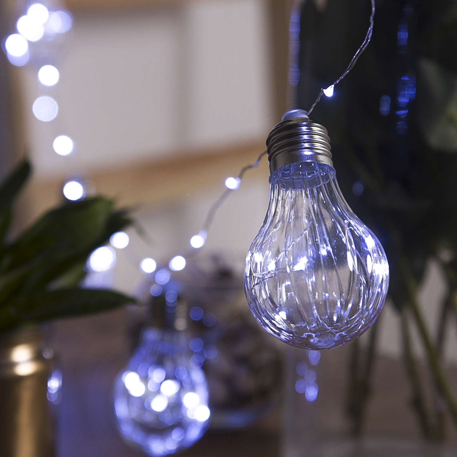 Изображение товара Электрогирлянда комнатная Luazon lighting 3612361 роса 3 м 100 ламп бесцветный 1 режим работы