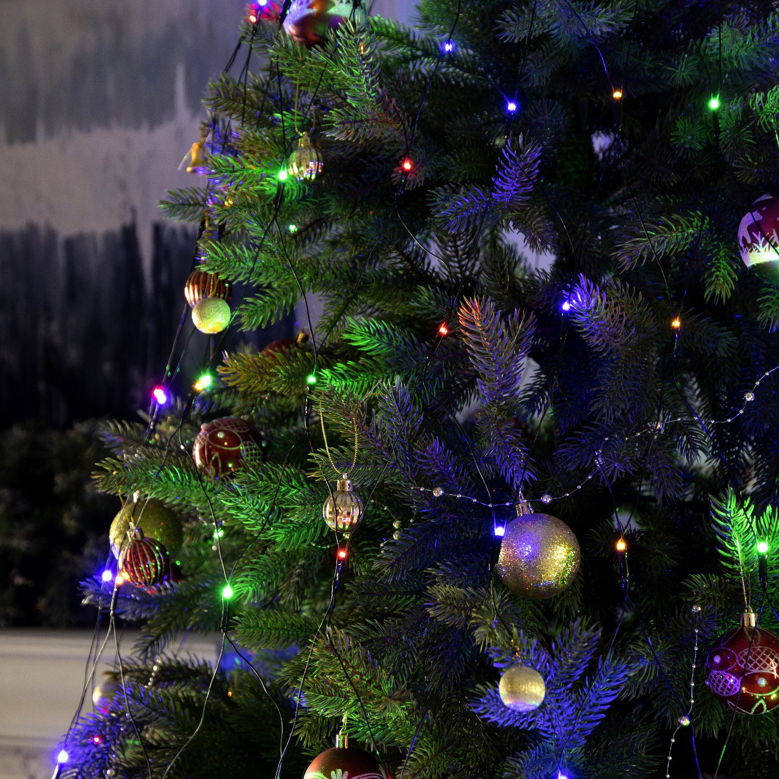 Изображение товара Электрогирлянда комнатная LUAZON LIGHTING 204 LED 8 режимов разноцветная 0.8 м