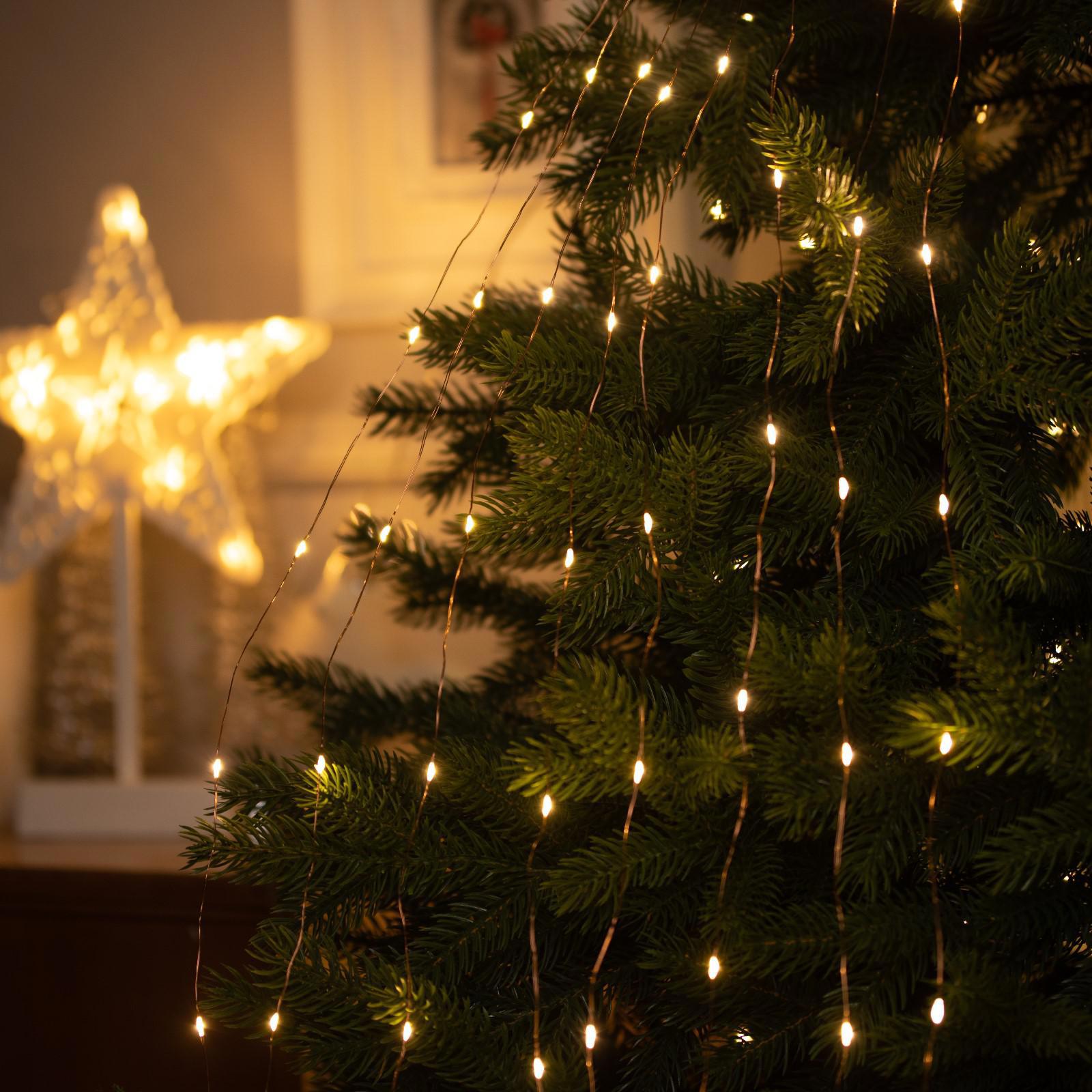 Изображение товара Электрогирлянда комнатная Luazon Lighting Роса 2 м 160 LED IP20