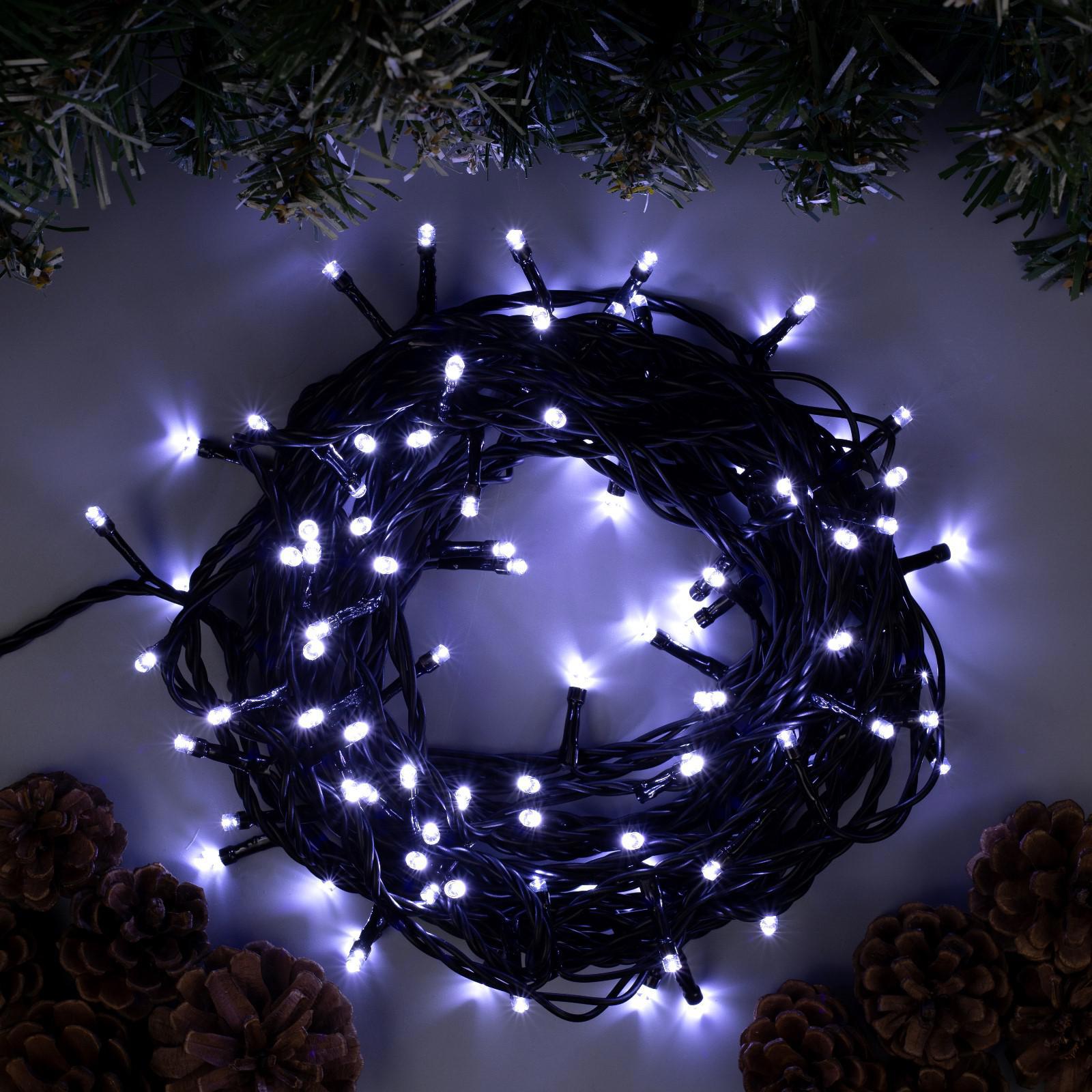 Изображение товара Электрогирлянда нить 10 м 100 LED IP44 для улицы и интерьера белый свет