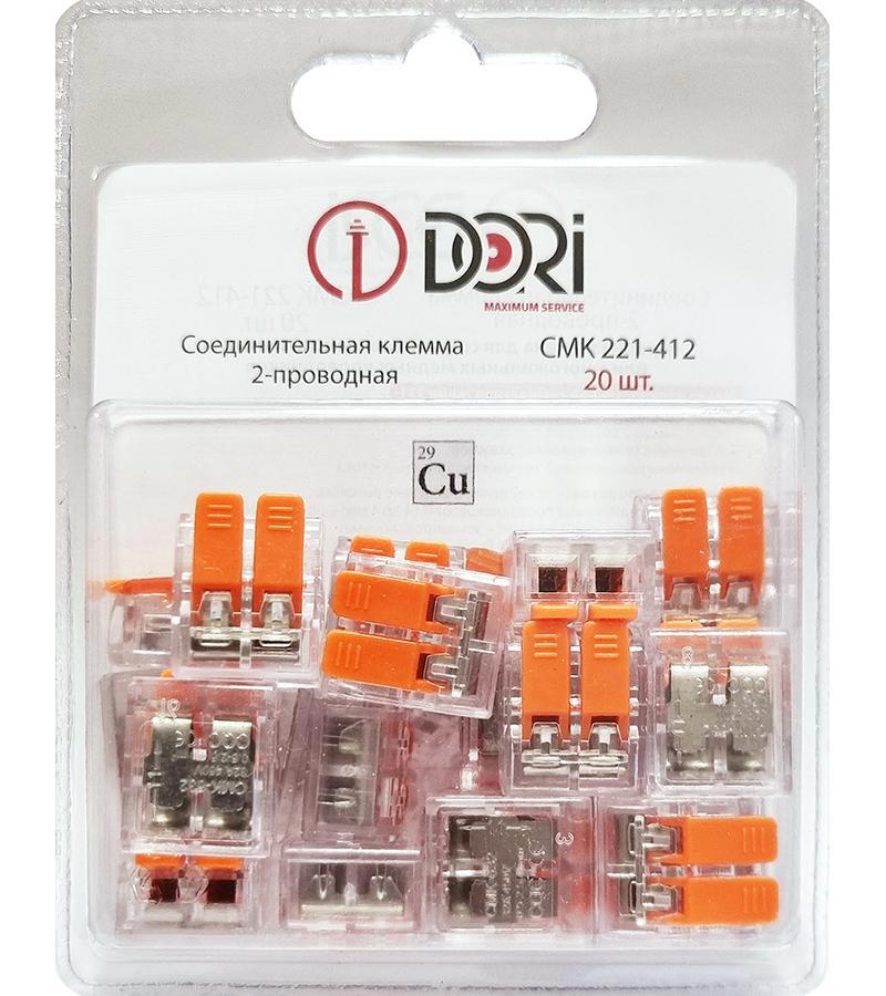 Изображение товара Соединительная клемма Dori СМК 221-412 2-проводная 20 шт