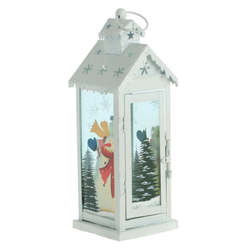 Изображение товара Новогоднее украшение Фонарик 10x32x10 см белый