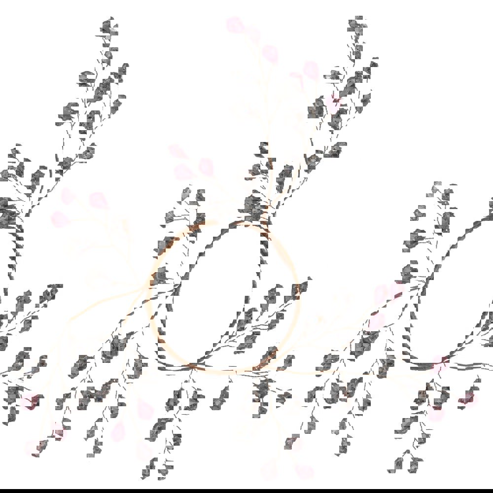 Изображение товара Новогоднее украшение Венок 1.5x18x23 см розовый