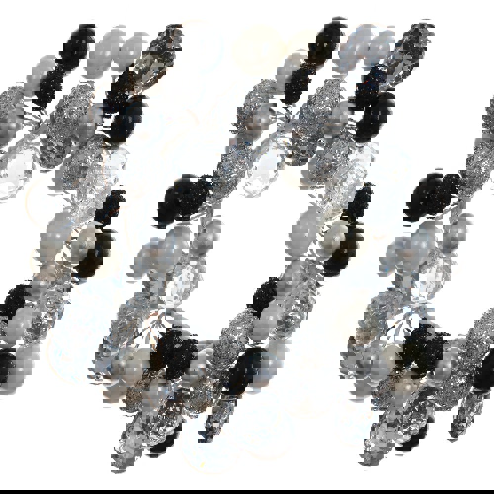 Изображение товара Новогоднее украшение Венок 4x11.5x13.5 см черный для свечей