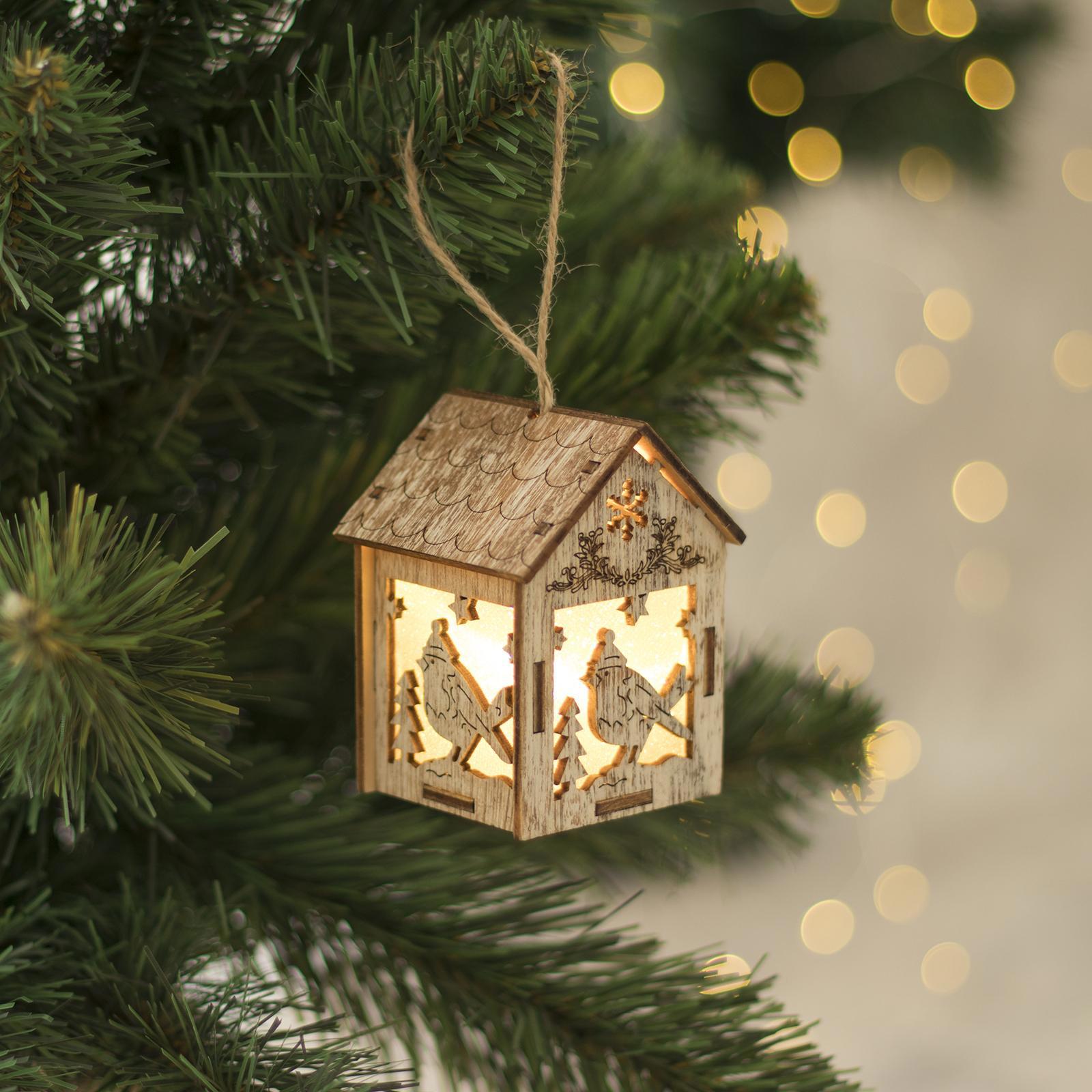 Изображение товара Ёлочная световая игрушка Fnb-071 Luazon lighting 6x6.5 см бежевый декоративный элемент