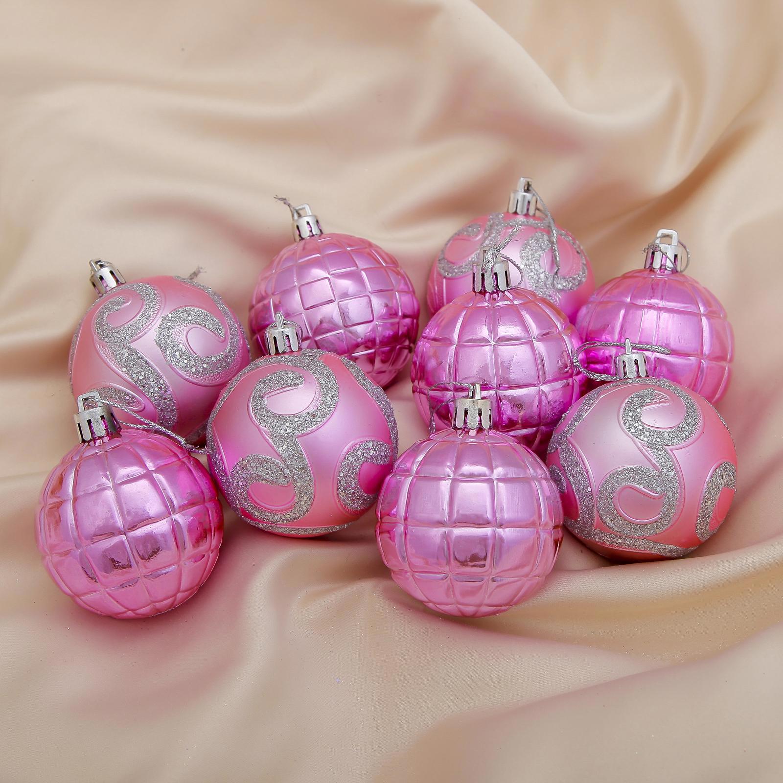 Изображение товара Набор елочных шаров Вдохновение 5.5 см розовые 9 шт Зимнее волшебство