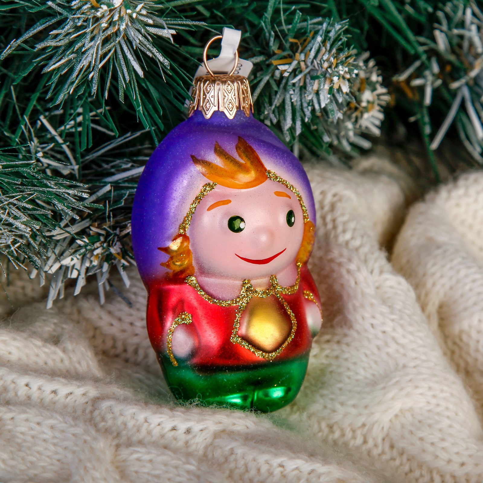 Изображение товара Елочная игрушка Незнайка Simaland 4422282 9 см х 4.5 см разноцветный