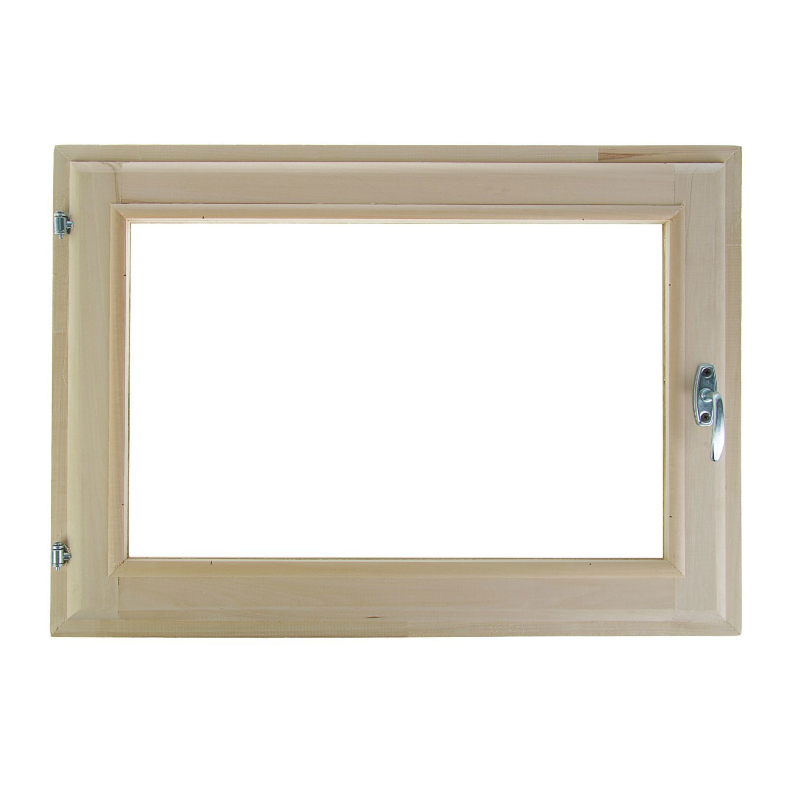 Изображение товара Окно Добропаровъ деревянное липа одностворчатое 70x50см боковое двойное остекление бежевое