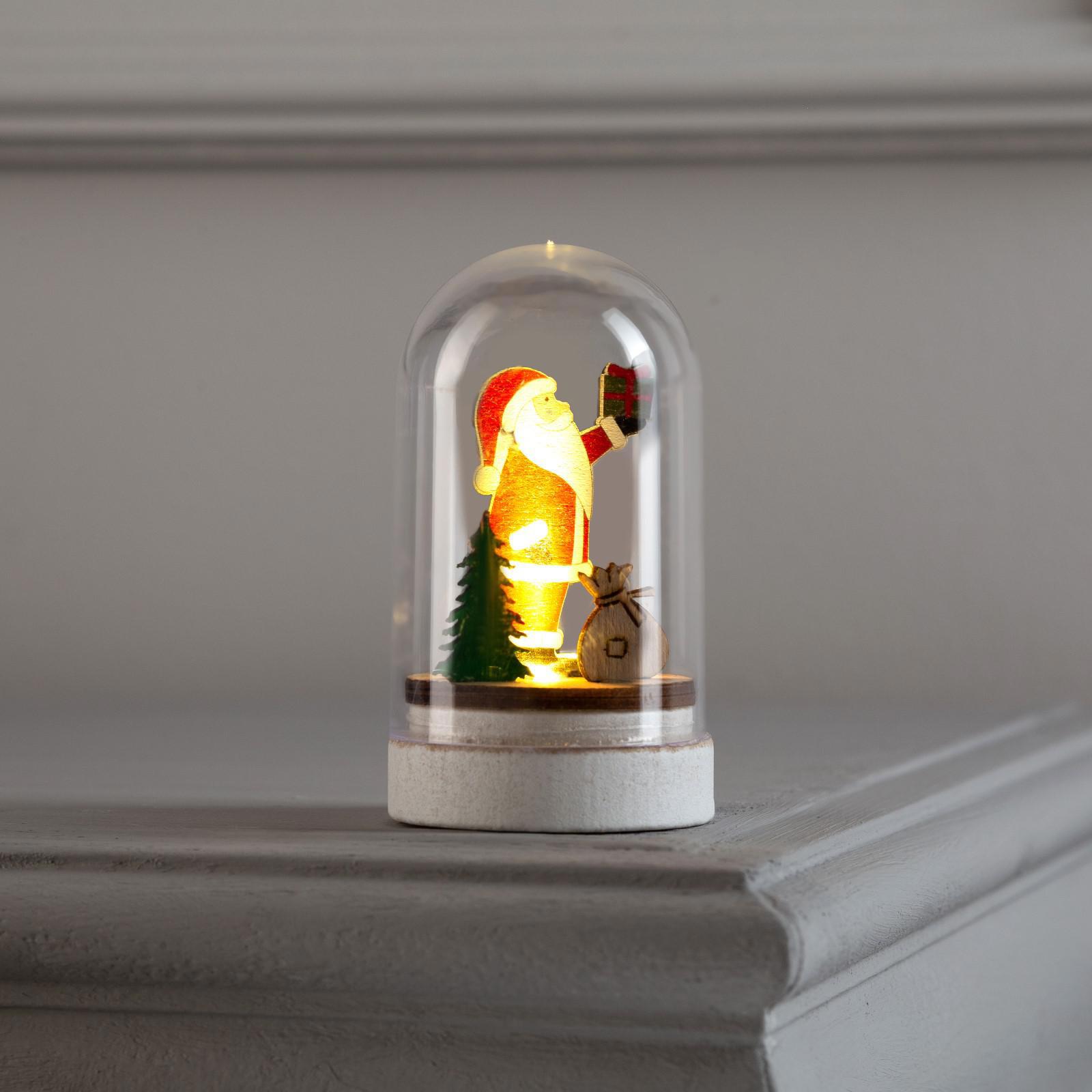 Изображение товара Светящаяся электрическая фигура Дед Мороз разноцветный 9.5 см LUAZON LIGHTING