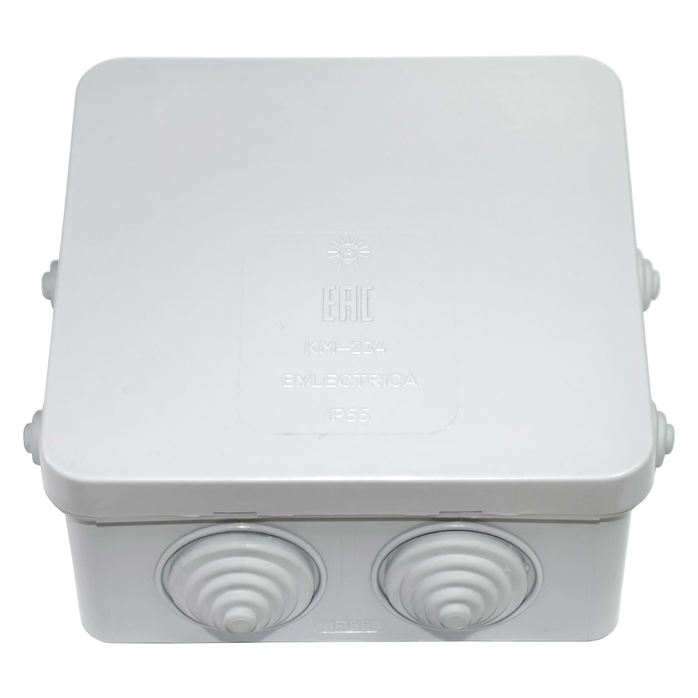 Изображение товара Распределительная коробка BYLECTRICA IP55 7 вводов 100x100x55 мм Изображение товара Распределительная коробка BYLECTRICA IP55 7 вводов 100x100x55 мм