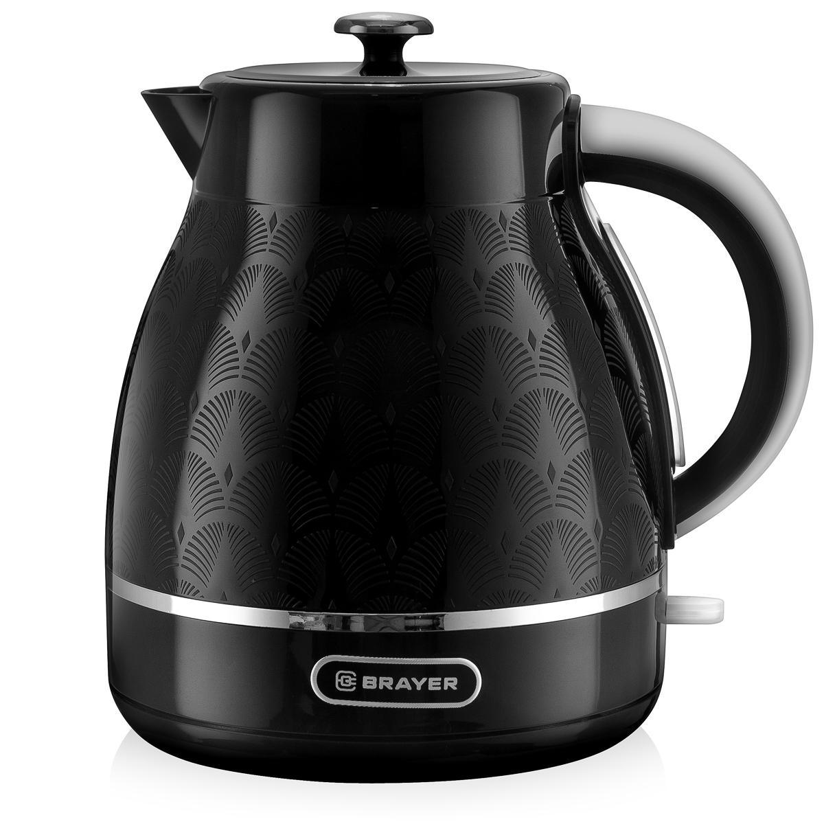 Изображение товара Электрический чайник BRAYER BR1031 1,7 л пластик черный мощность 2200 Вт