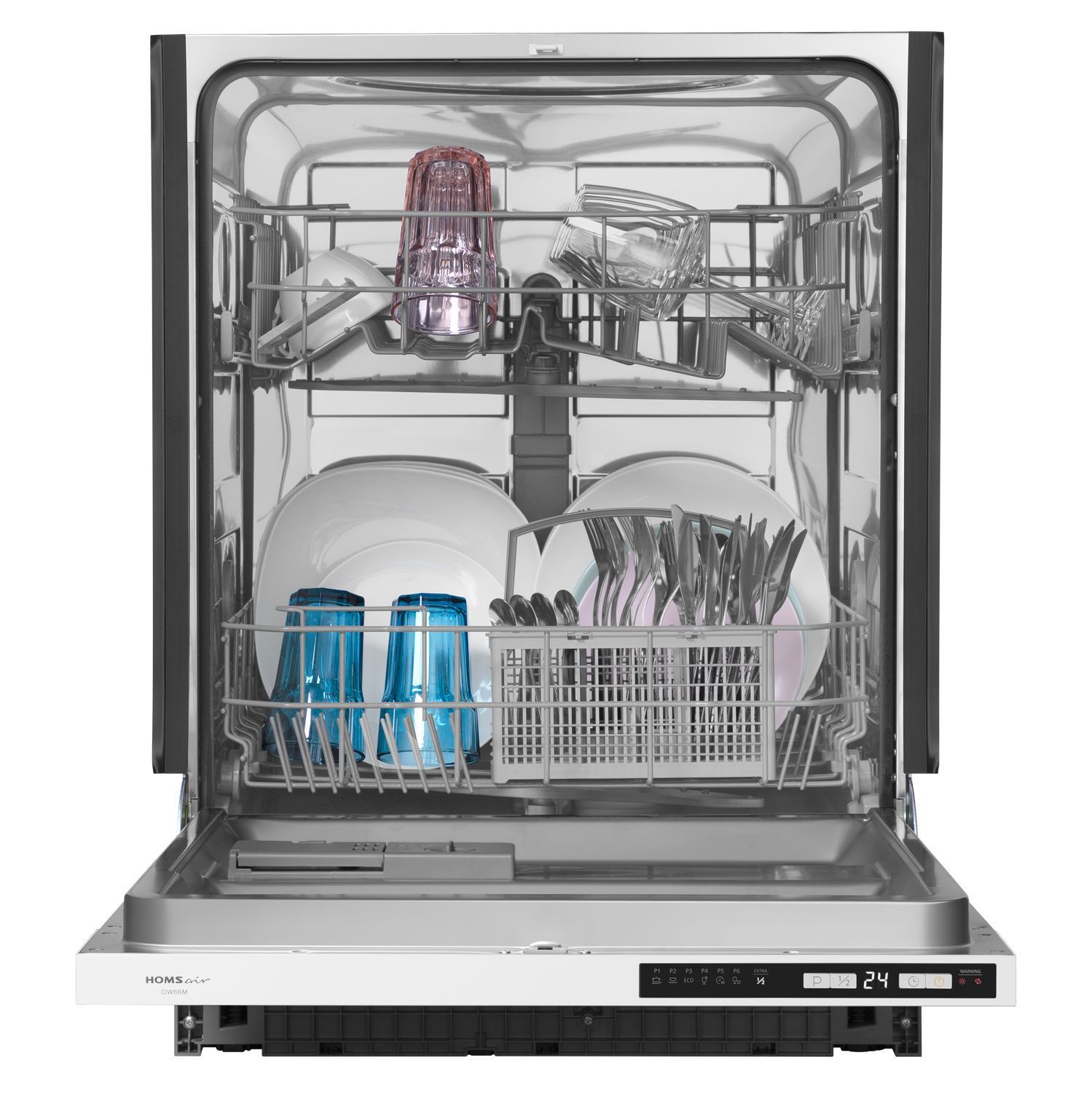 Изображение товара Посудомоечная машина Homsair DW66M белая 12 комплектов 6 программ