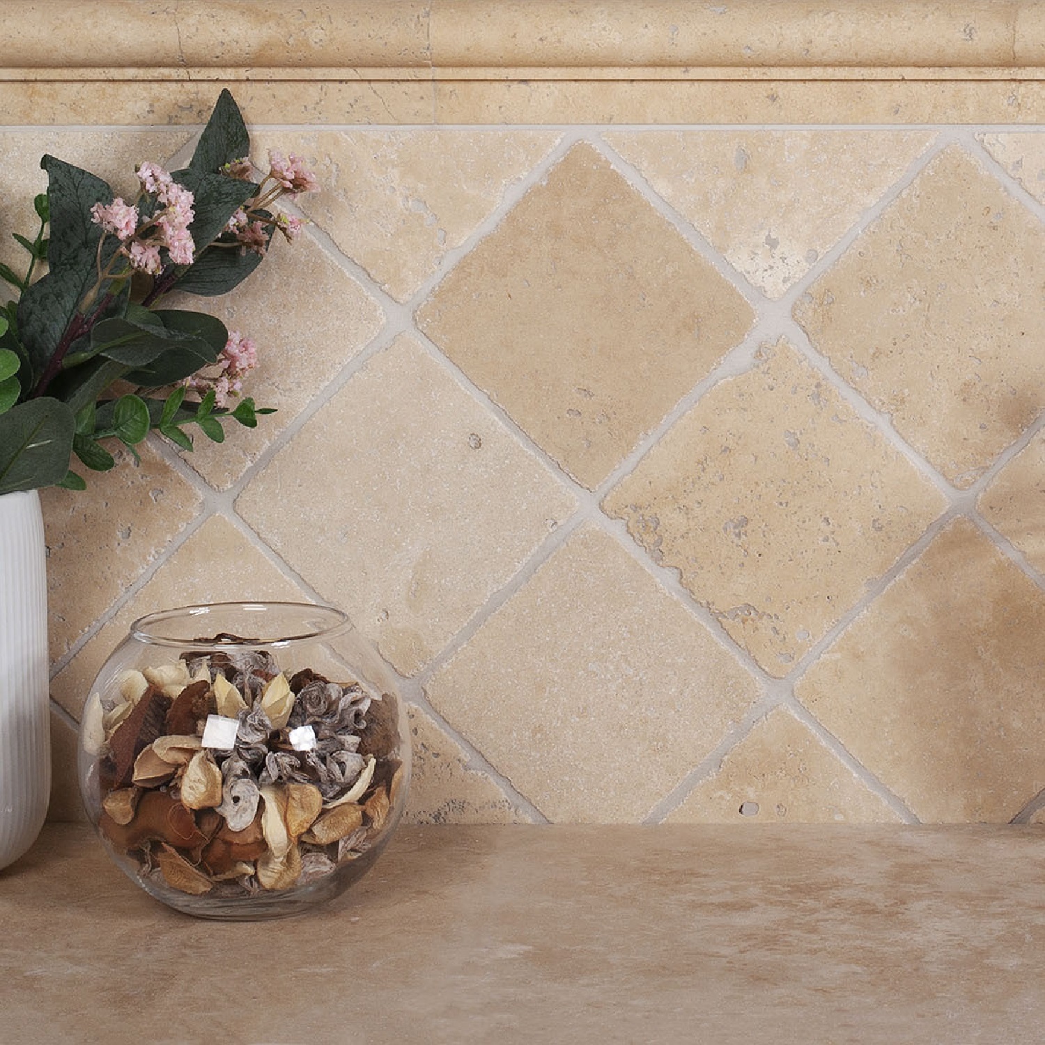 Изображение товара Плитка настенная Травертин Provance 10х10 см 0.5 м2 цвет бежевый