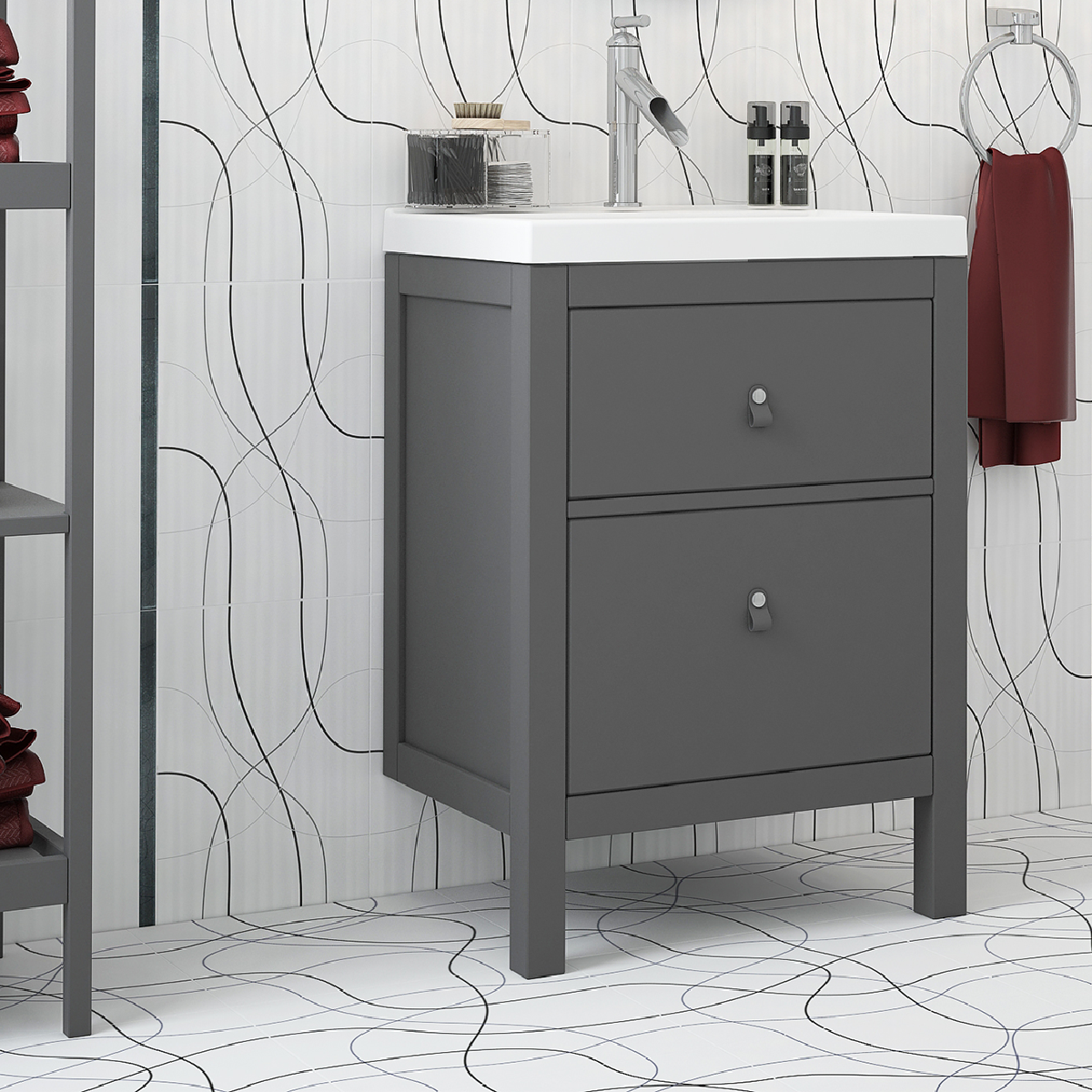 Изображение товара Глазурованный керамогранит Керамин Аляска 40x40 см матовый белый