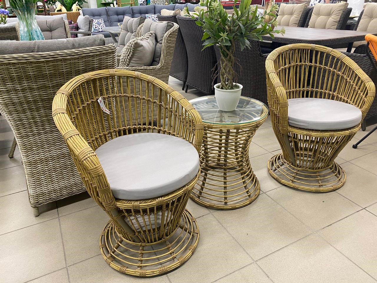 Изображение товара Комплект садовой мебели Tengo rattan TG0232C из алюминия и ПВХ