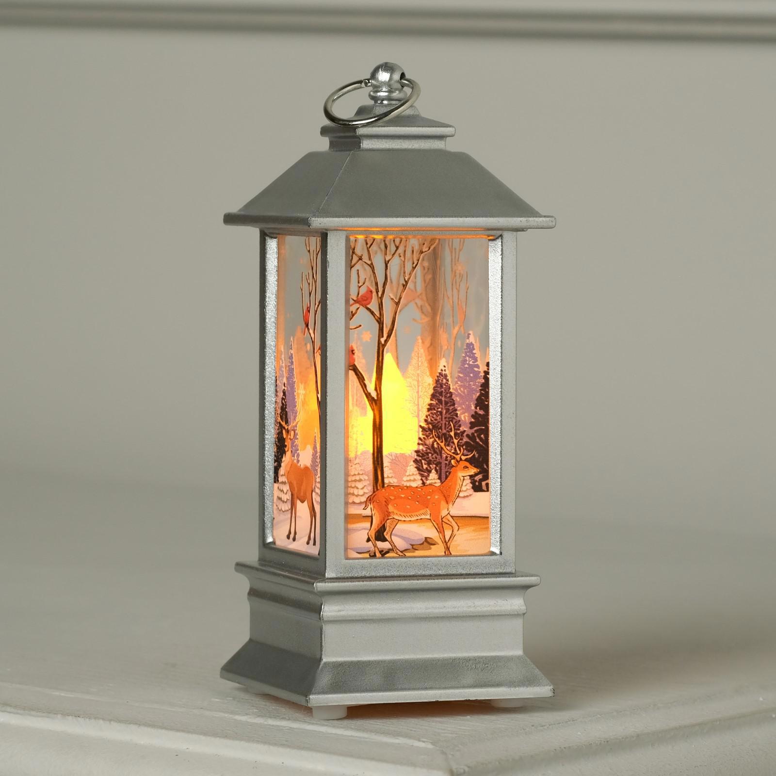 Изображение товара Светящаяся электрическая фигура Фонарь с оленем 5.5x13x5.5 см Теплый белый свет