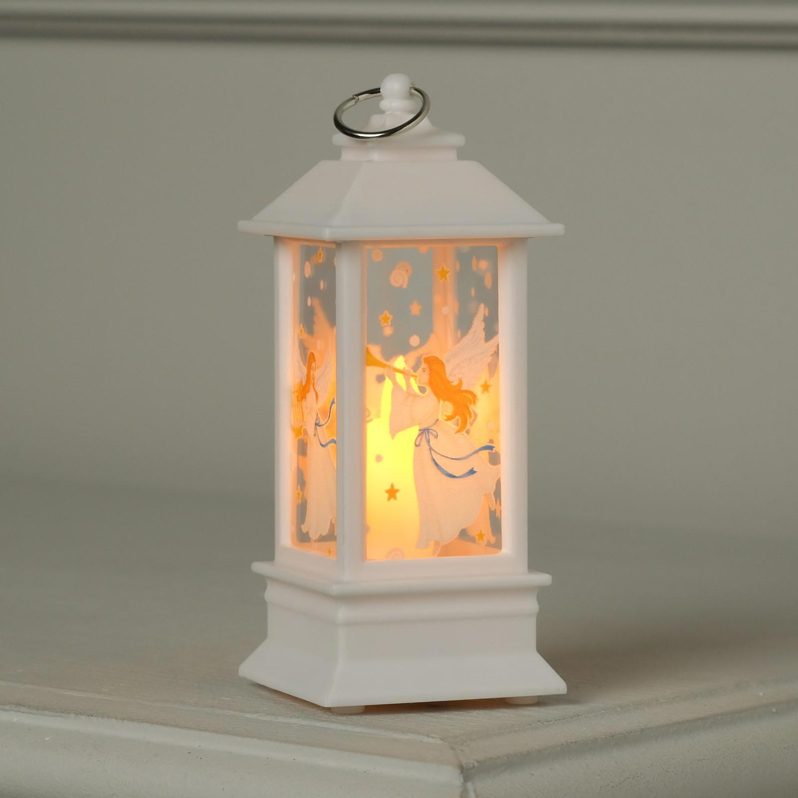 Изображение товара Светящаяся электрическая фигура фонарь с ангелом 13 см лампа LED