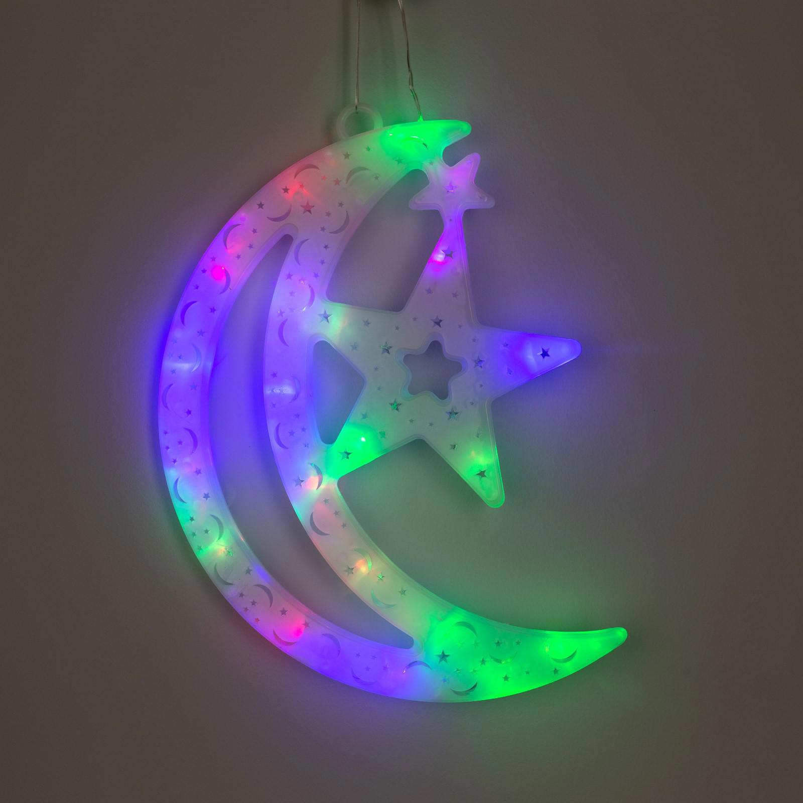 Изображение товара Светящаяся электрическая фигура Месяц от Luazon Lighting 20 ламп