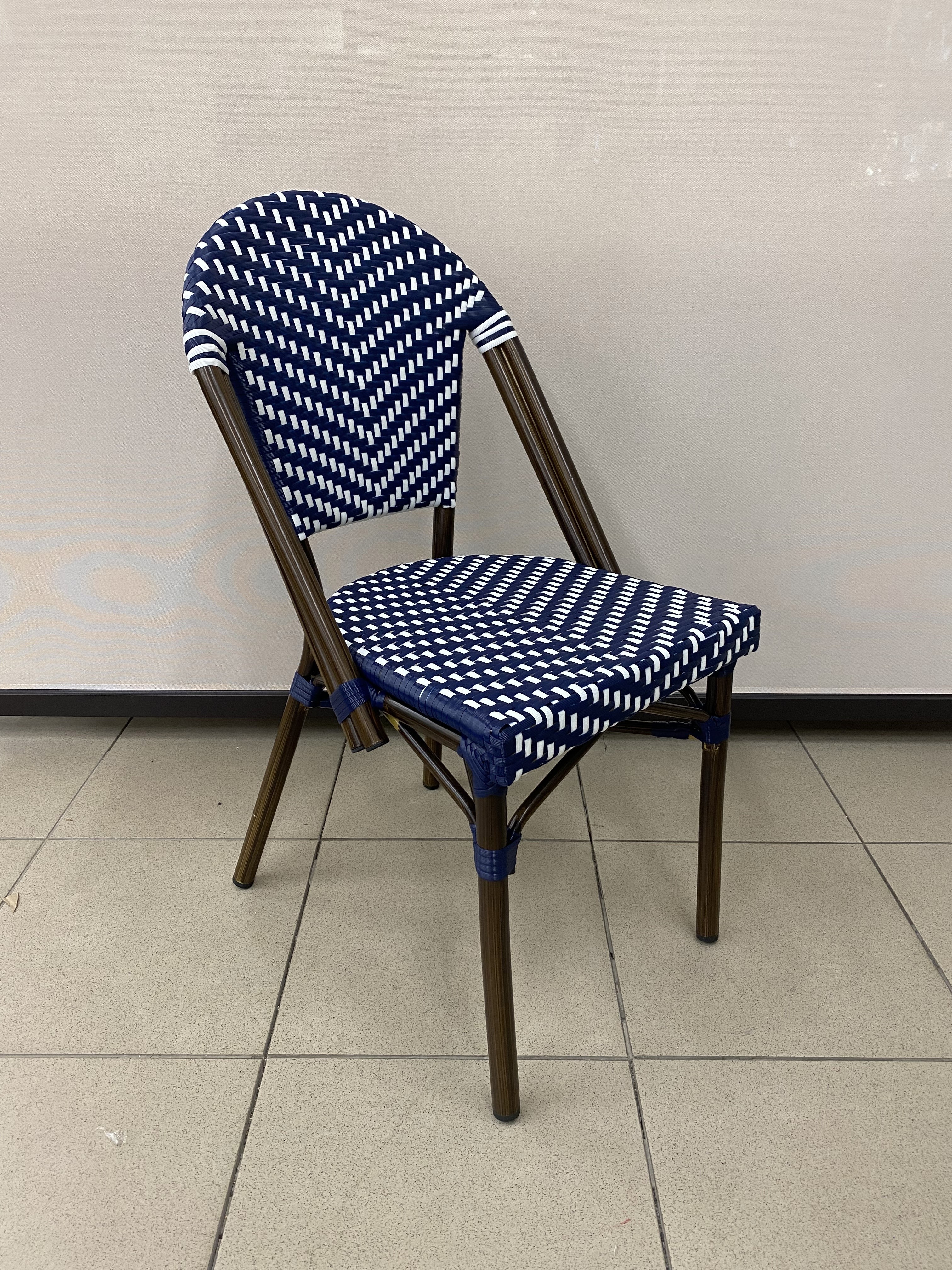 Изображение товара Кресло садовое Tengo rattan НМ-222532 TG0297C-12 59 см x 43 см x 82 см алюминий / пвх синий