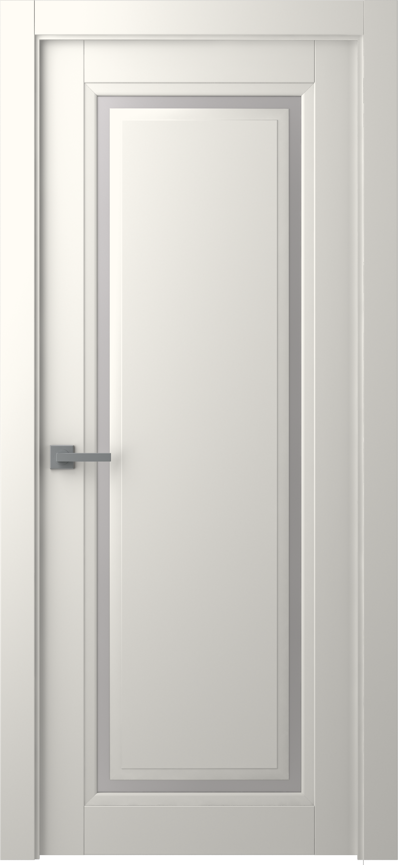 Изображение товара Дверь межкомнатная Аурум 1 глухая эмаль цвет жемчужный 60x220 см (с замком)