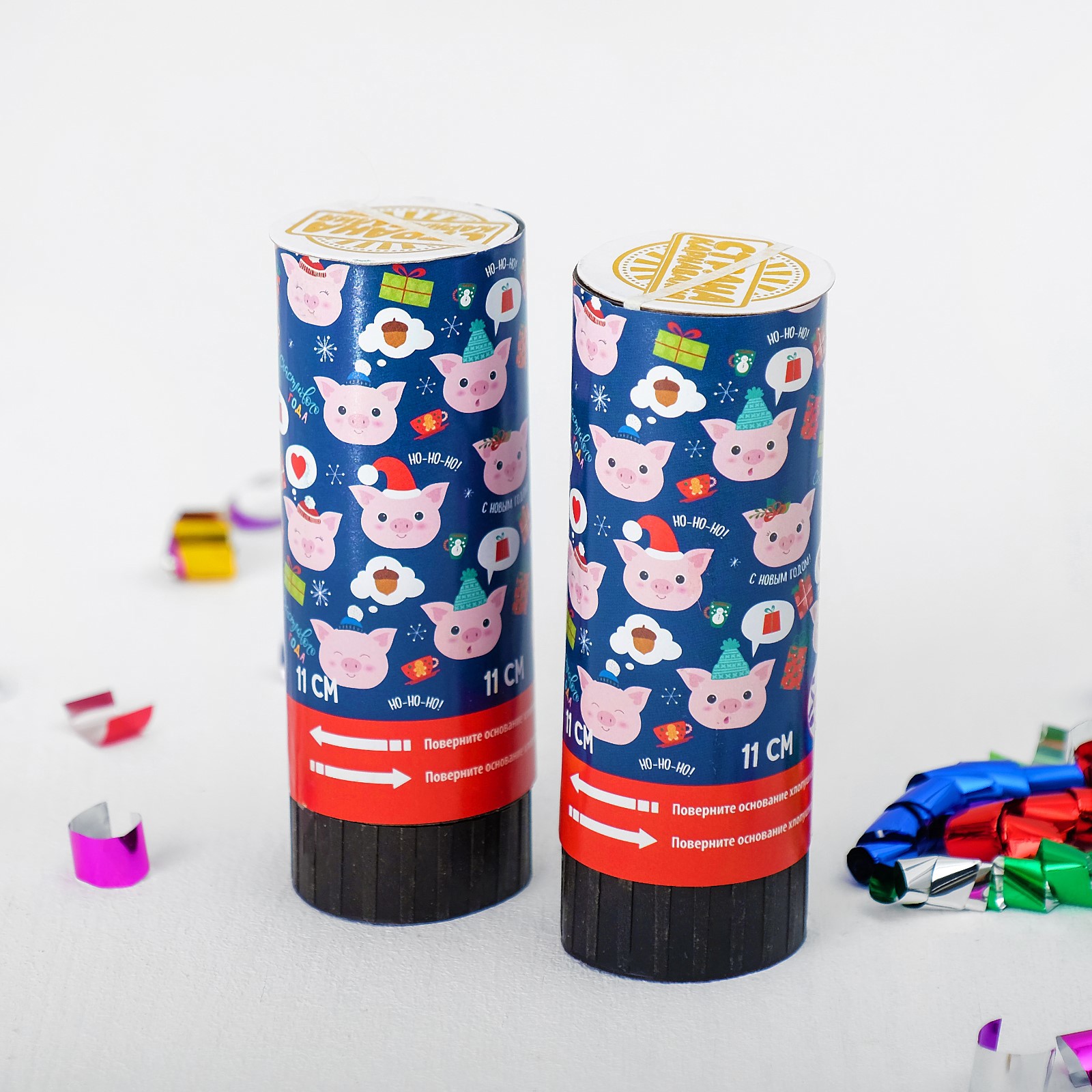 Изображение товара Набор хлопушек Страна Карнавалия 2шт С Новым Годом 11 см