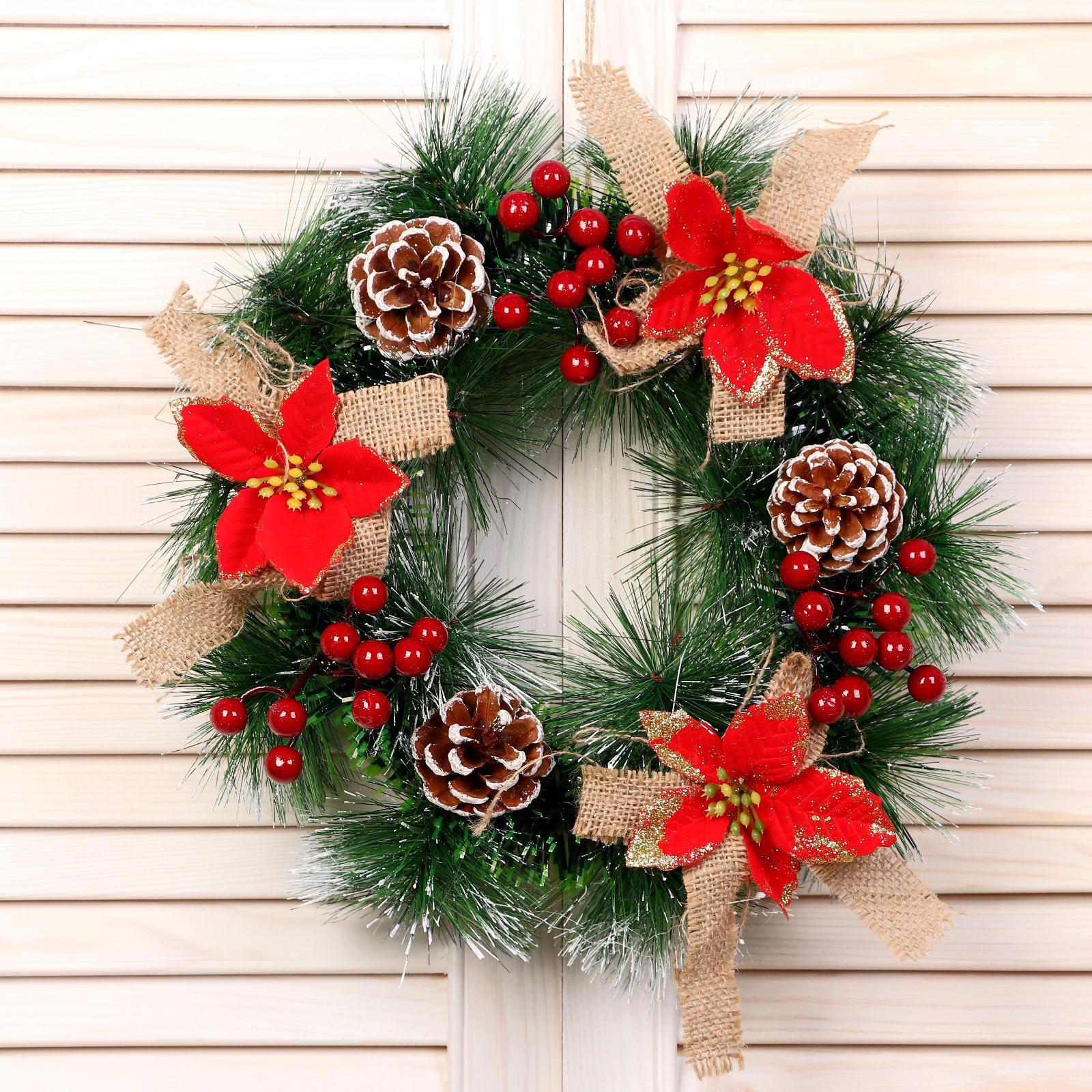 Изображение товара Рождественский венок Зимнее волшебство ø 30 см с декором для праздника