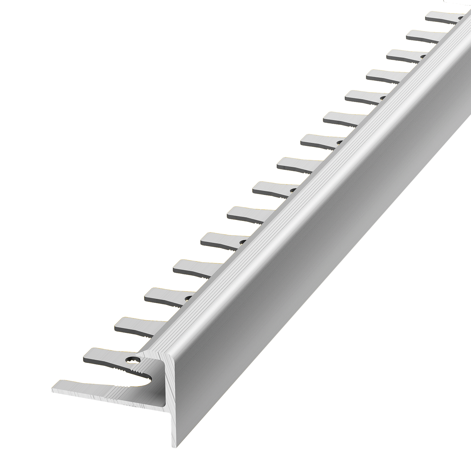 Изображение товара Уголок гибкий для ступеней Alprofi ПУ 13-1.2700.01Л 270 см серебро