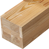 Изображение товара Брус клееный 3000x90x90 мм лиственница сорт АВ