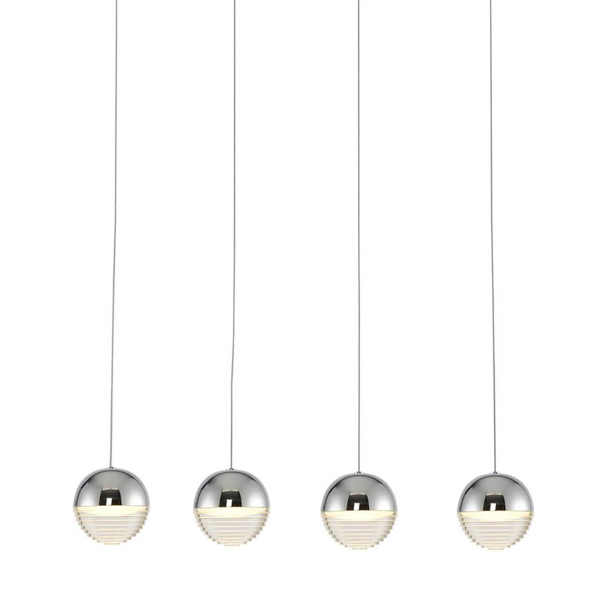 Изображение товара Светильник подвесной светодиодный ZUMALINE MD1703-4A 6.27 м² теплый белый свет цвет серый