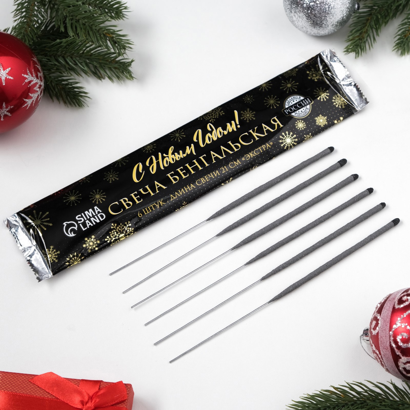 Изображение товара Хлопушки Страна Карнавалия 5185624 С Новым годом! Экстра 6 шт