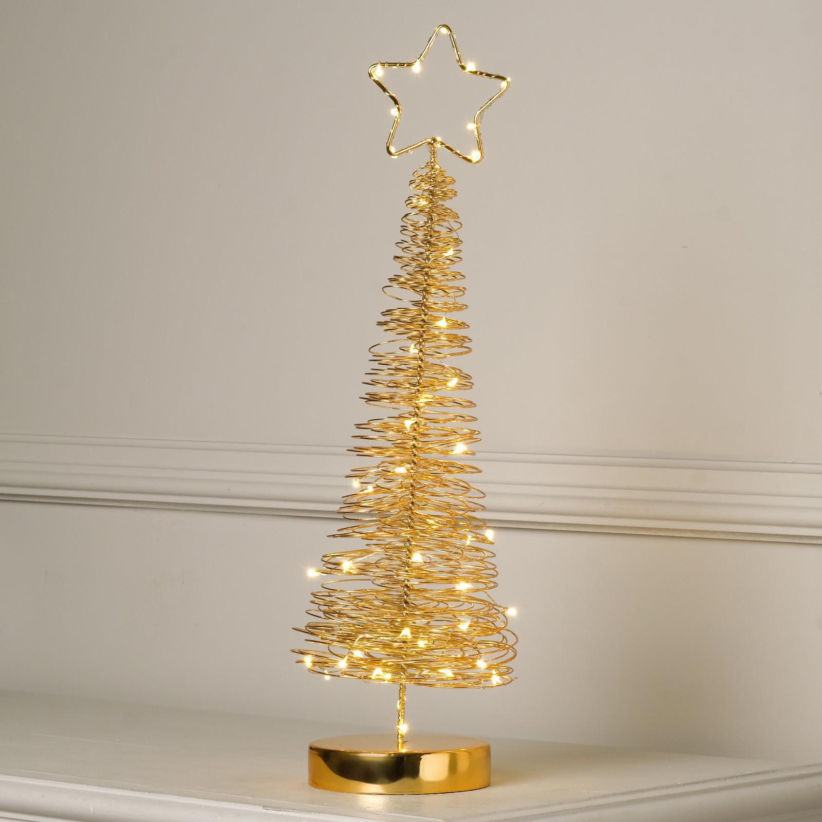 Изображение товара Светящаяся электрическая фигура Ёлка плетёная 46 см Luazon Lighting