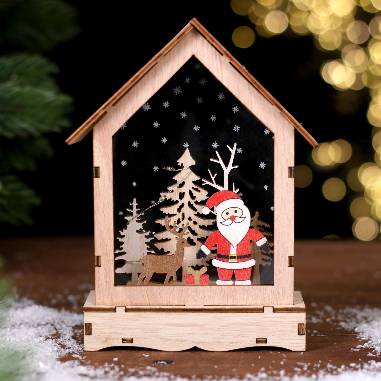 Изображение товара Светящаяся электрическая фигура 7653603 Зимняя сказка для дома Simaland 1 лампа h 6.5 см разноцветный