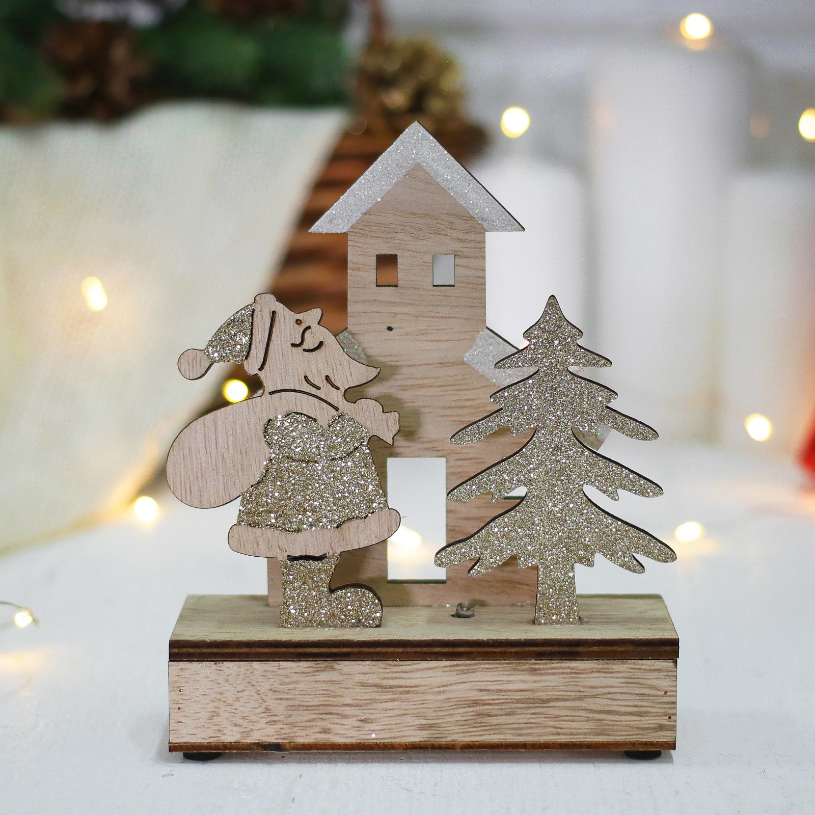 Изображение товара Светящаяся электрическая фигура Праздник к нам идёт разноцветная для дома и улицы