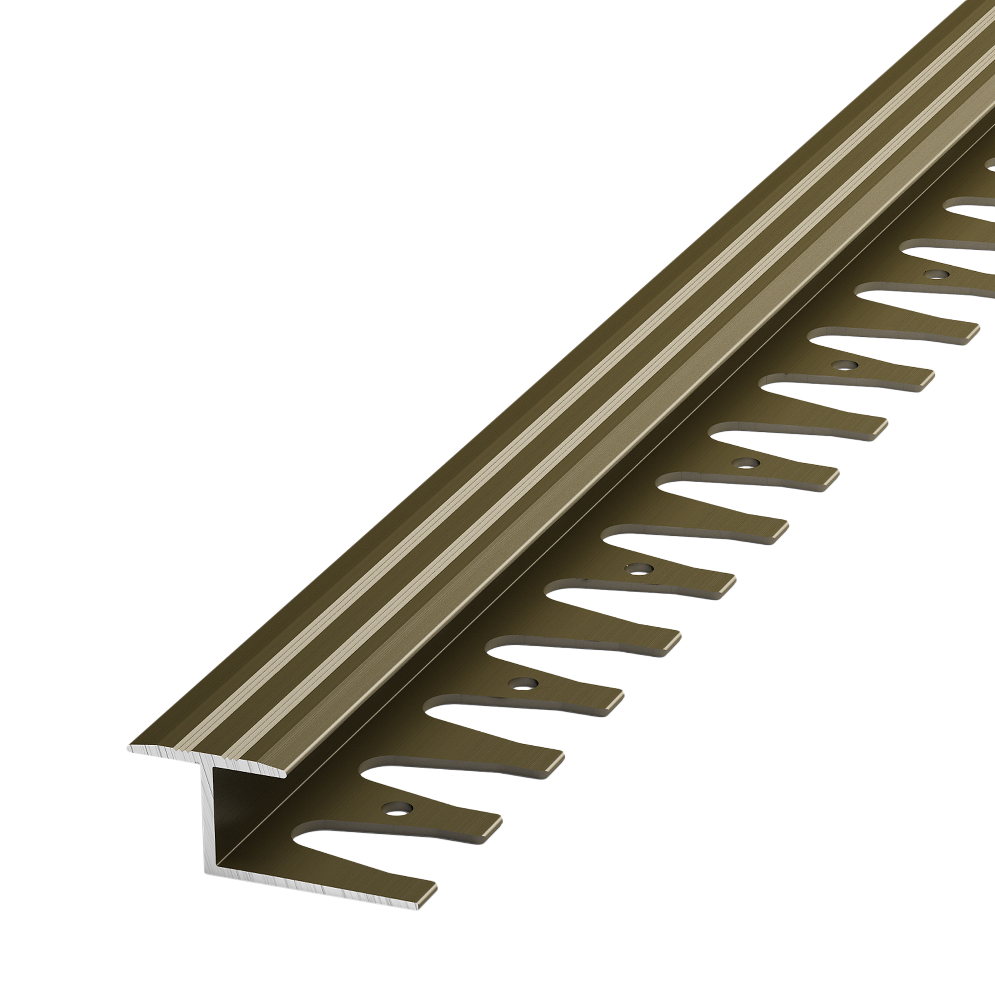 Изображение товара Гибкий профиль уголок бронза 15x250 см ALPROFI для оформления и защиты поверхностей